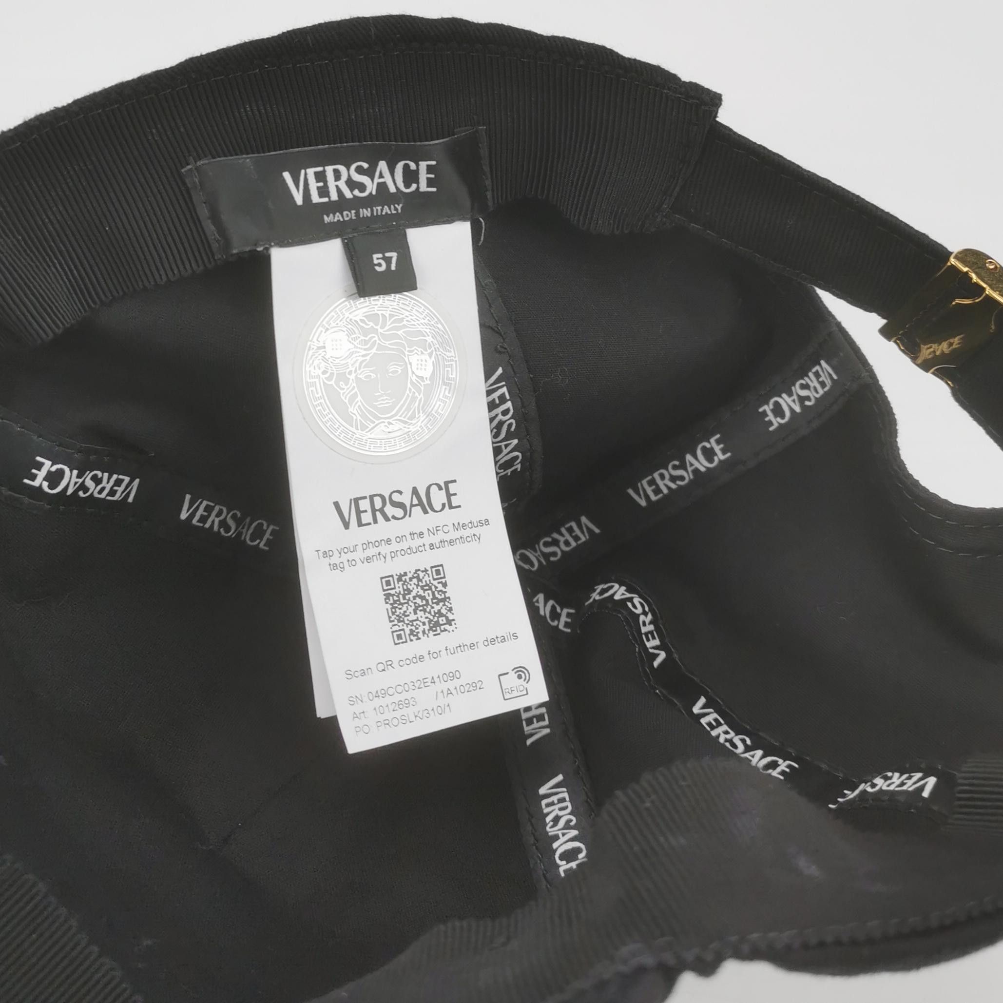 Versace Versace Embroidered Logo Baseball Cap Size ONE SIZE - 6 Thumbnail