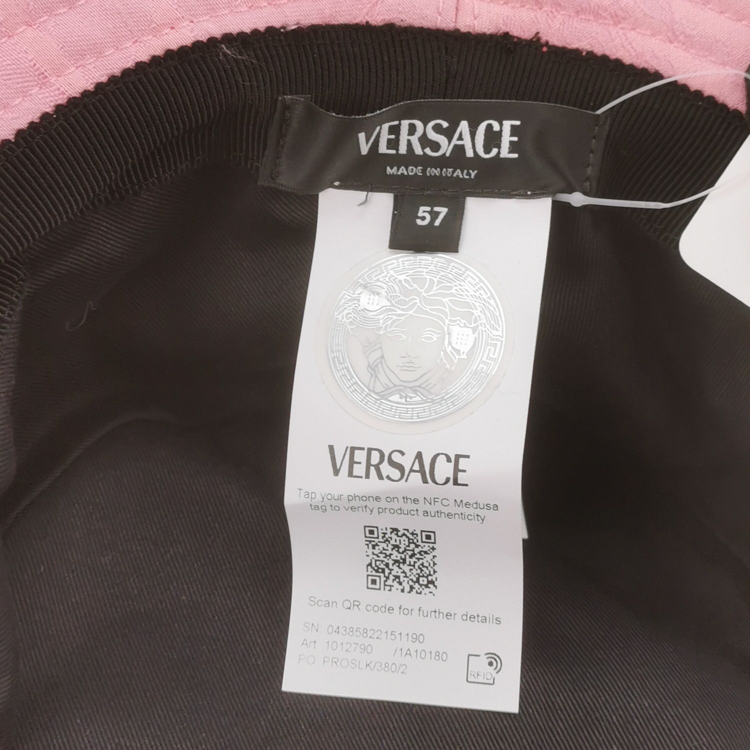 Versace Versace Logo Patch Bucket Hat Size 57 Size ONE SIZE - 5 Thumbnail
