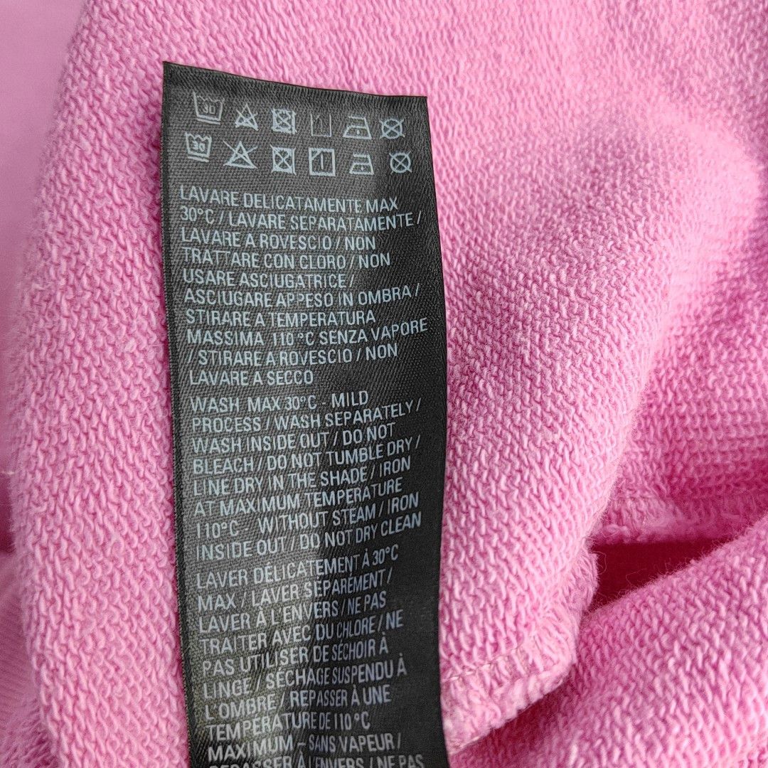 Balenciaga Balenciaga Embroidered Logo Sweatshirt Pink Size XL Size US XL / EU 56 / 4 - 4 Thumbnail