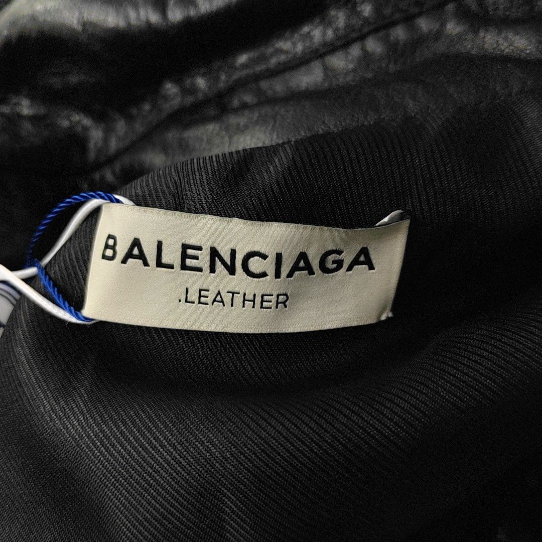 Balenciaga Balenciaga Black Leather Biker Jacket S Size XS / US 0-2 / IT 36-38 - 6 Thumbnail