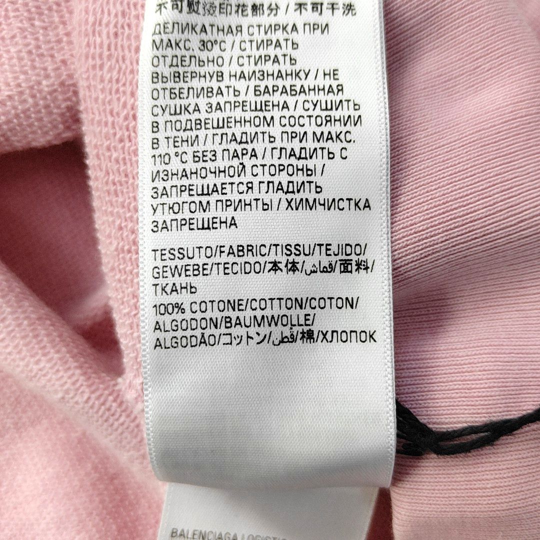 Balenciaga Balenciaga Pink Cotton Sweatshirt S Size S / US 4 / IT 40 - 3 Thumbnail
