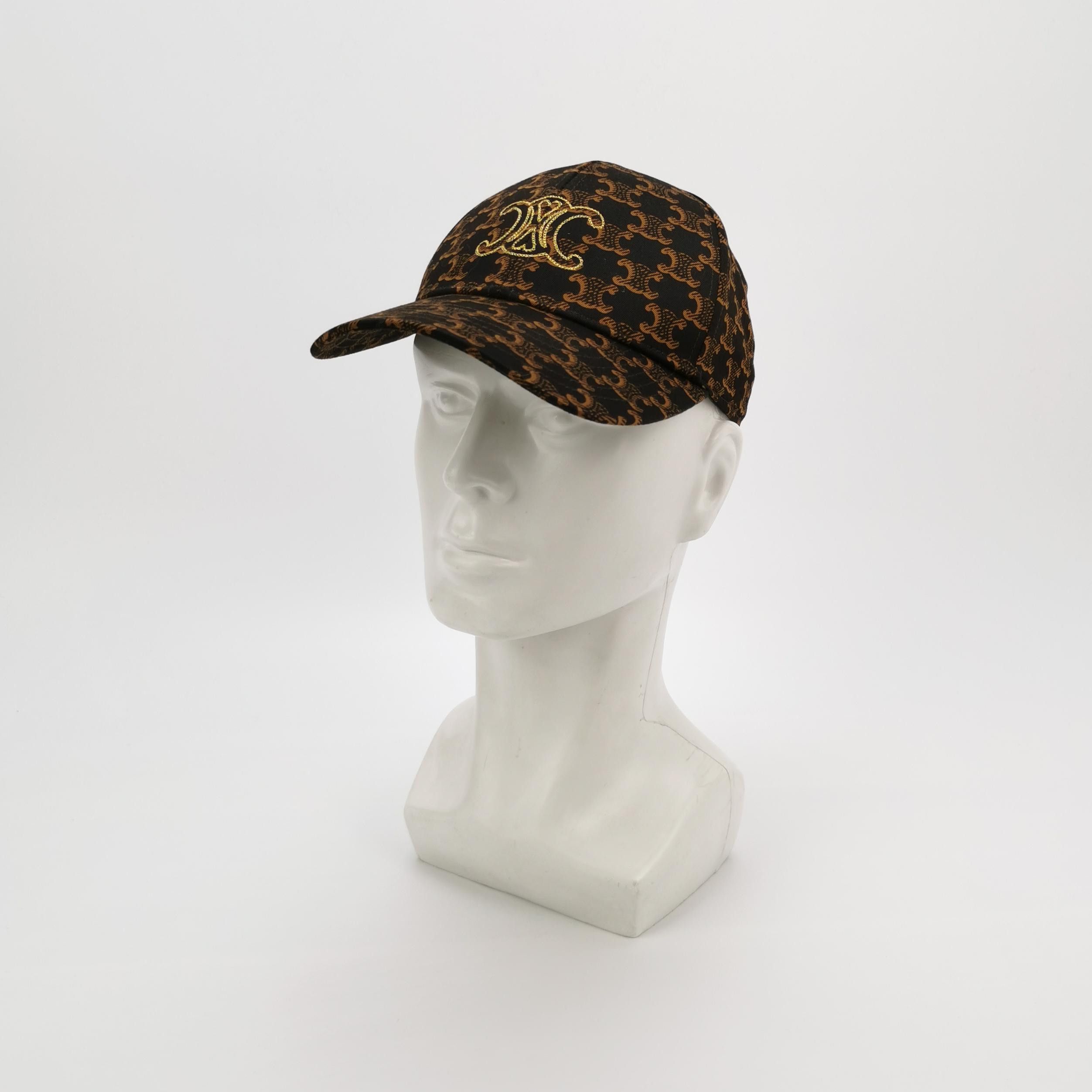 Celine Celine Triomphe Logo Baseball Cap Size S Size ONE SIZE - 2 Thumbnail