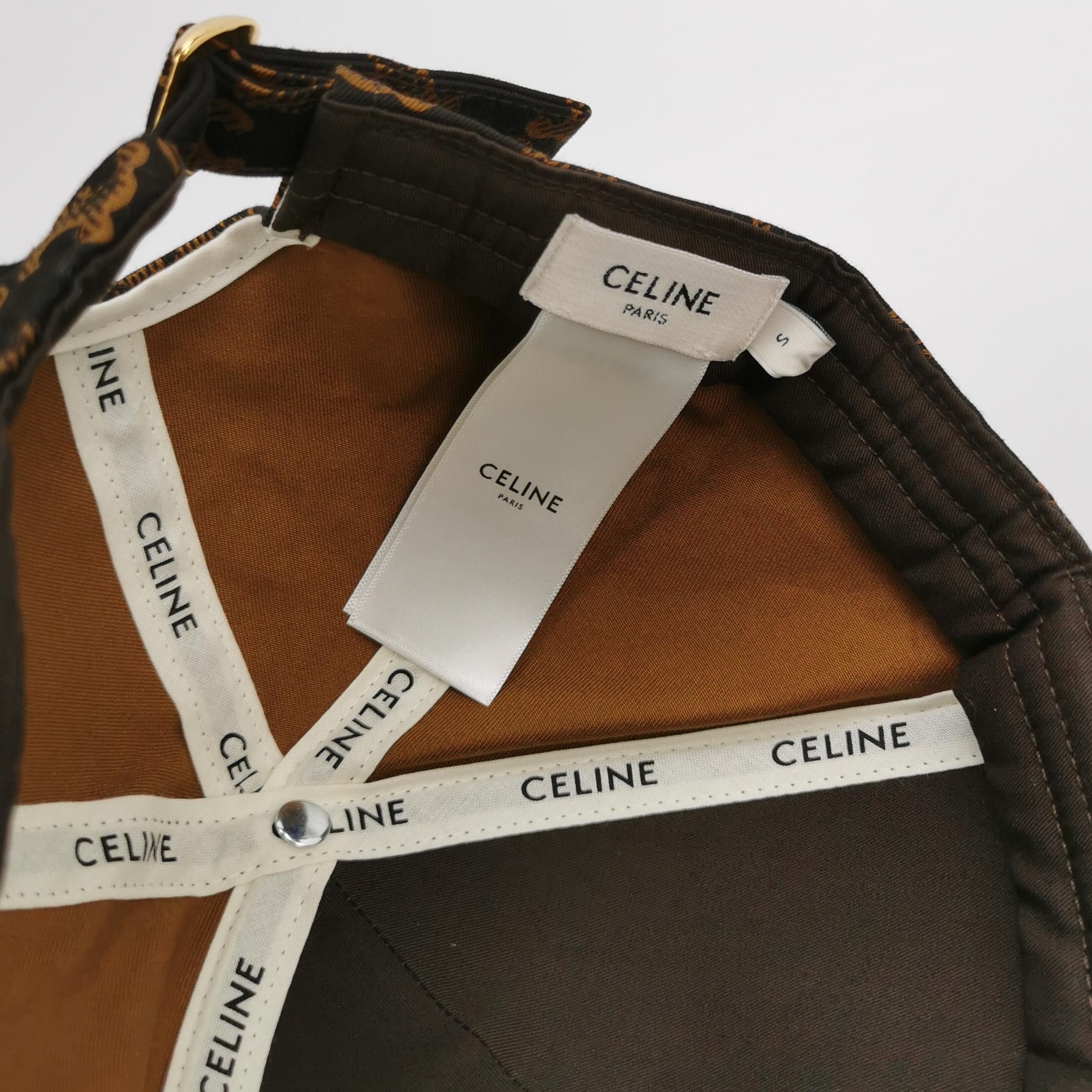 Celine Celine Triomphe Logo Baseball Cap Size S Size ONE SIZE - 4 Thumbnail