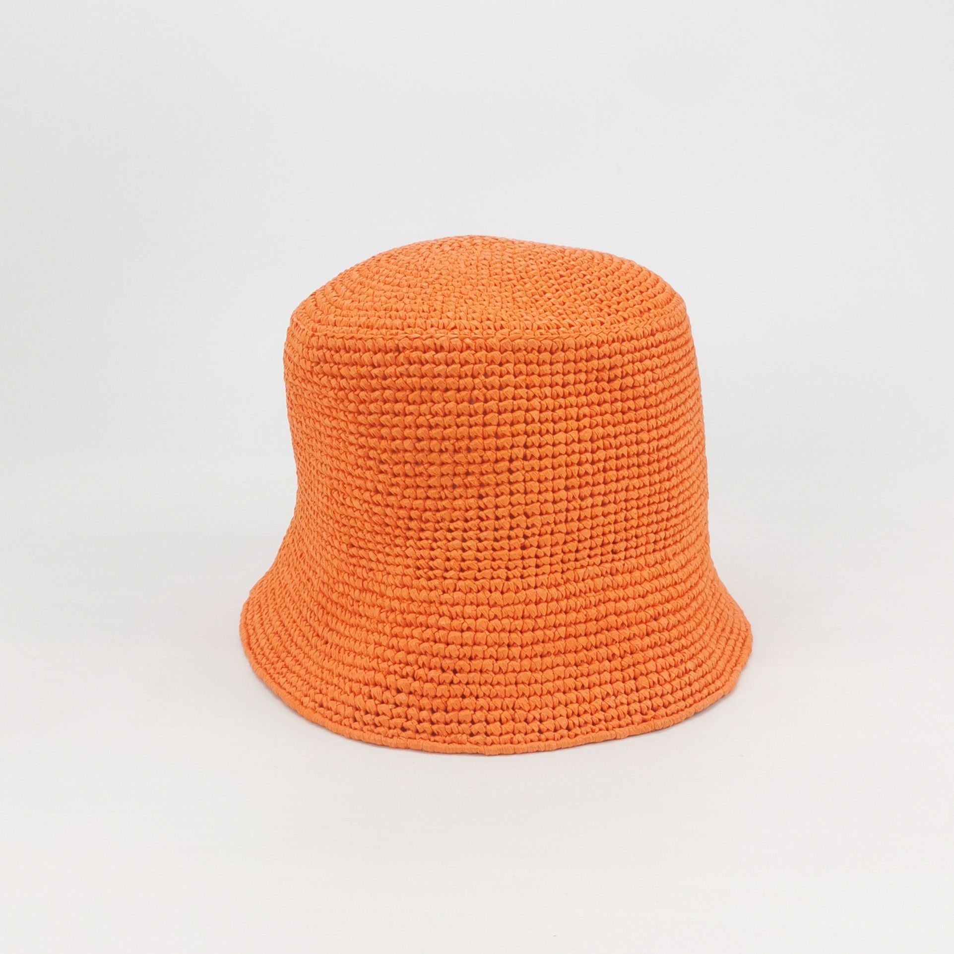 Prada Prada Orange Woven Logo Bucket Hat Size M Size ONE SIZE - 3 Thumbnail