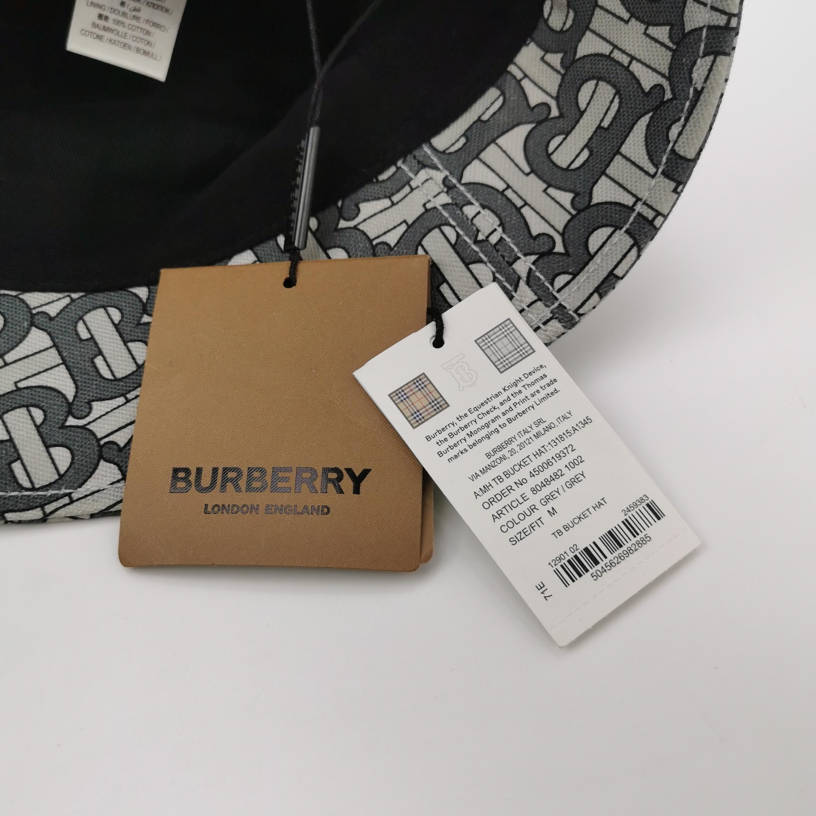 Burberry Burberry TB Monogram Bucket Hat Size M Size ONE SIZE - 5 Thumbnail