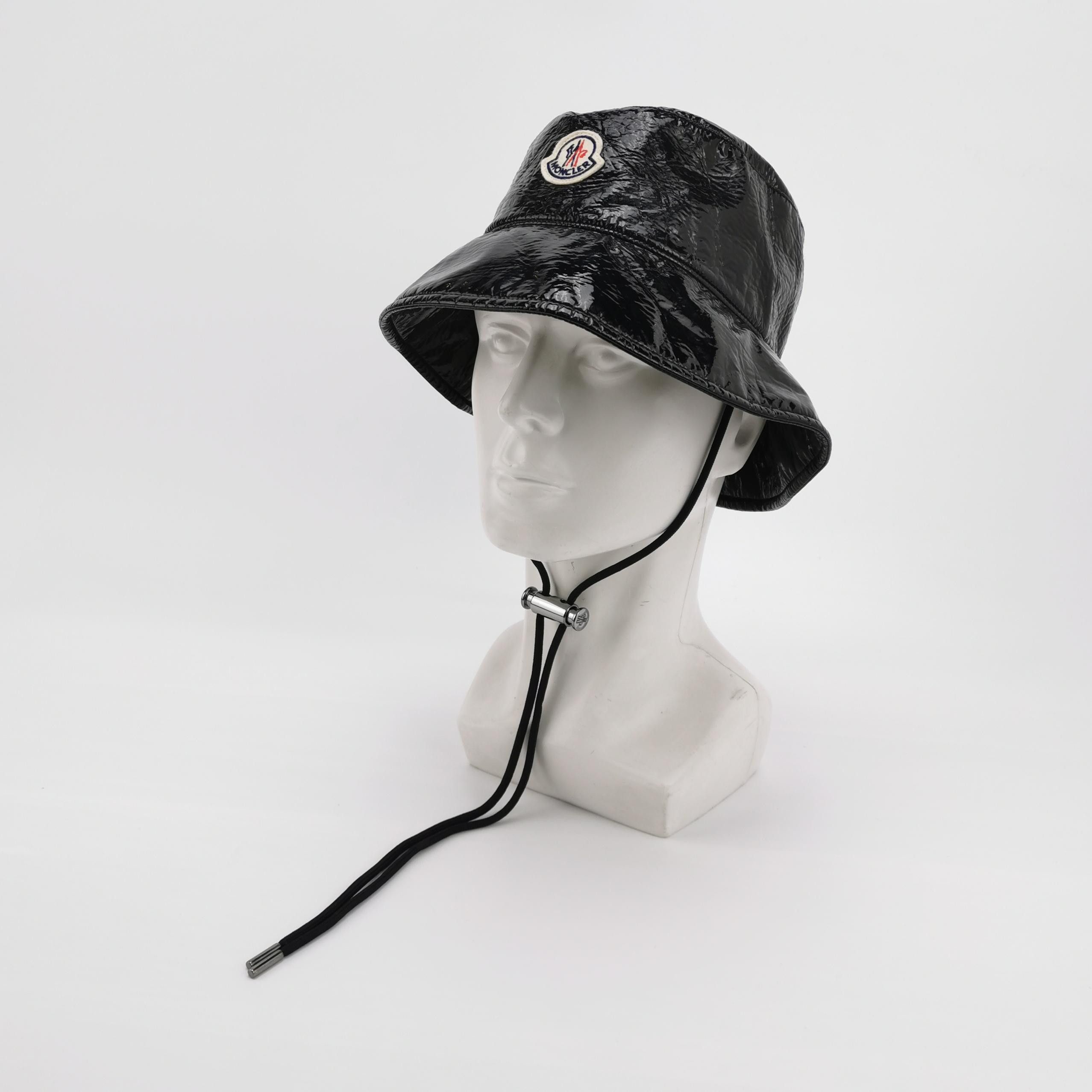 Moncler Moncler Glossy Logo Bucket Hat Size S Size ONE SIZE - 2 Thumbnail