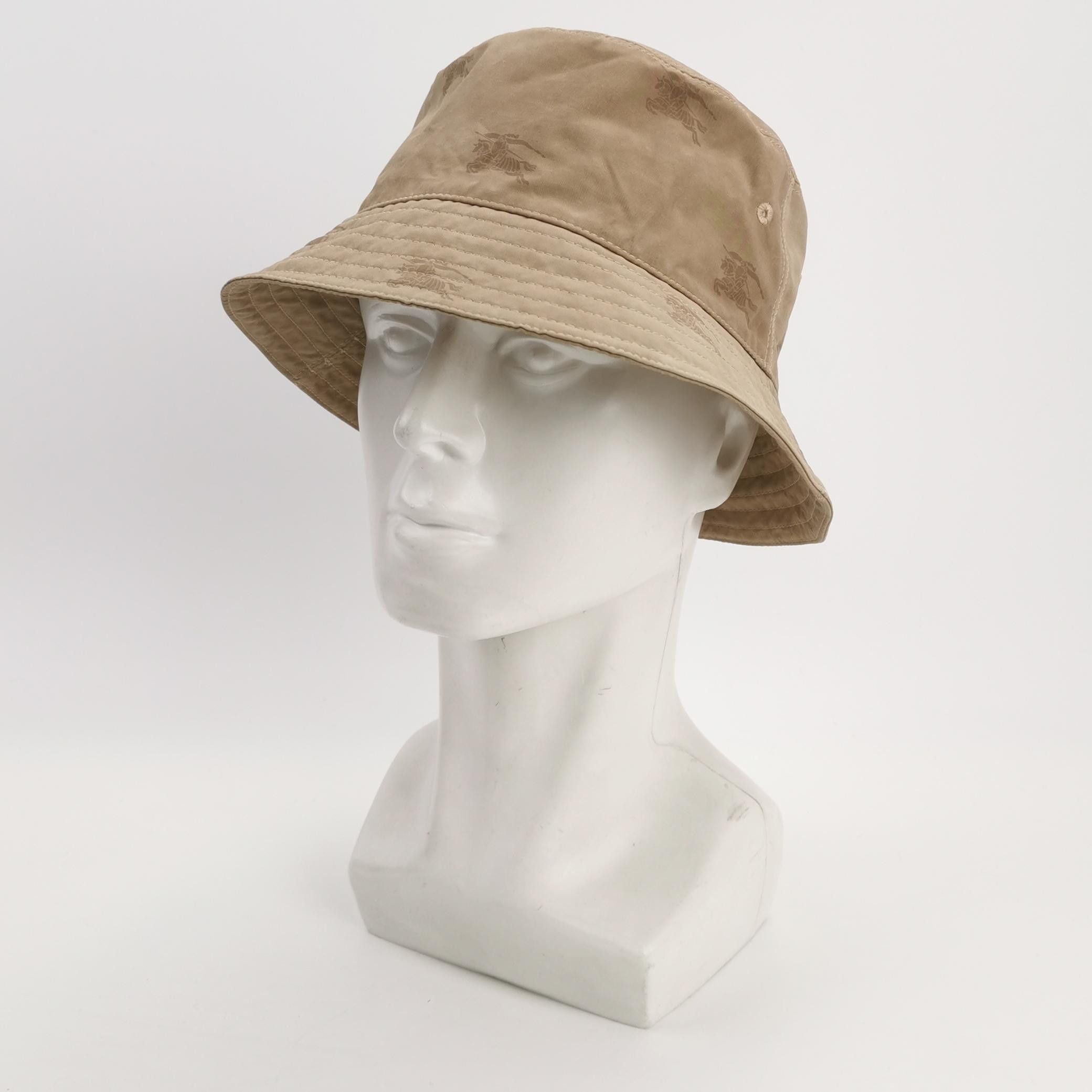 Burberry Burberry Equestrian Knight Pattern Bucket Hat Size M Size ONE SIZE - 2 Thumbnail