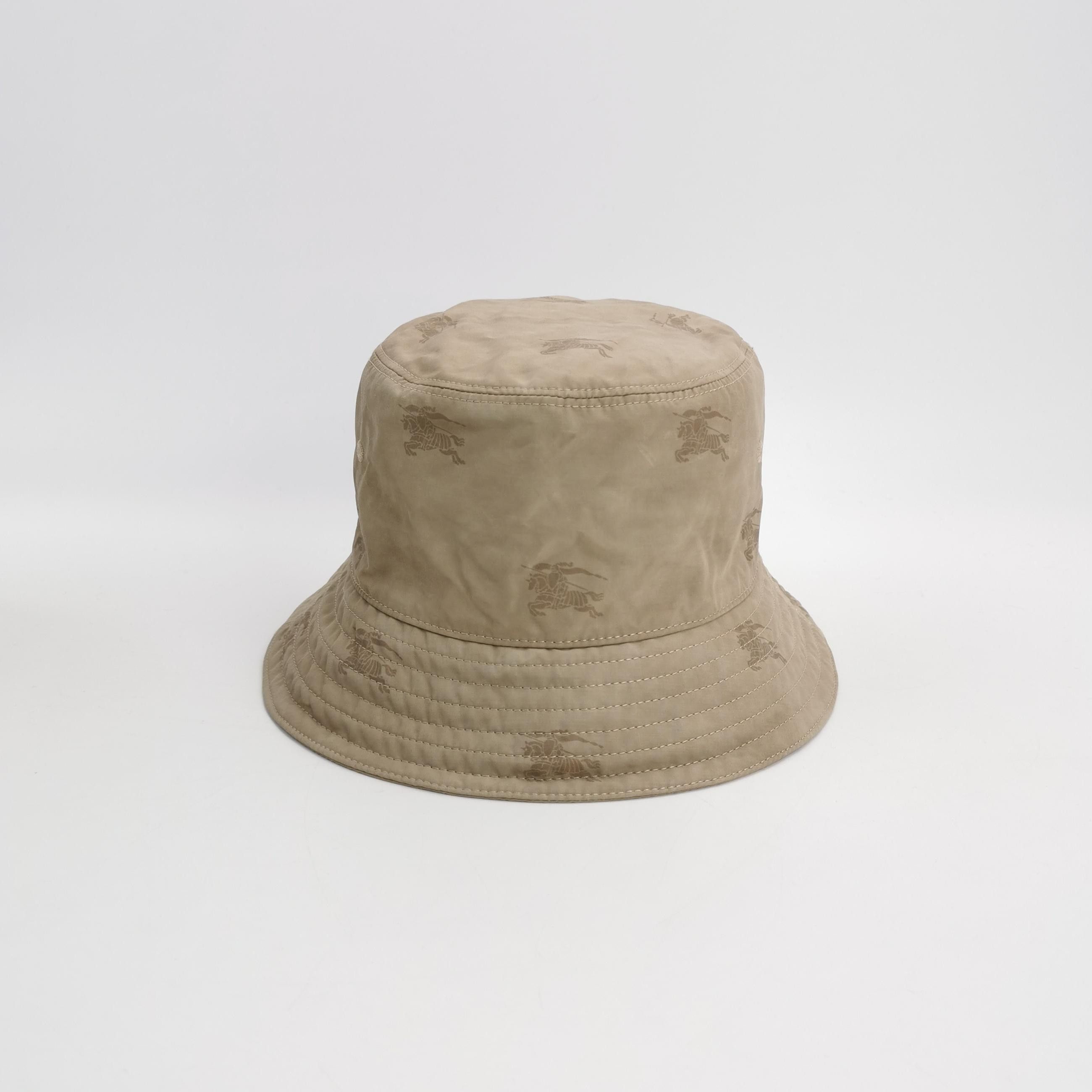 Burberry Burberry Equestrian Knight Pattern Bucket Hat Size M Size ONE SIZE - 3 Thumbnail