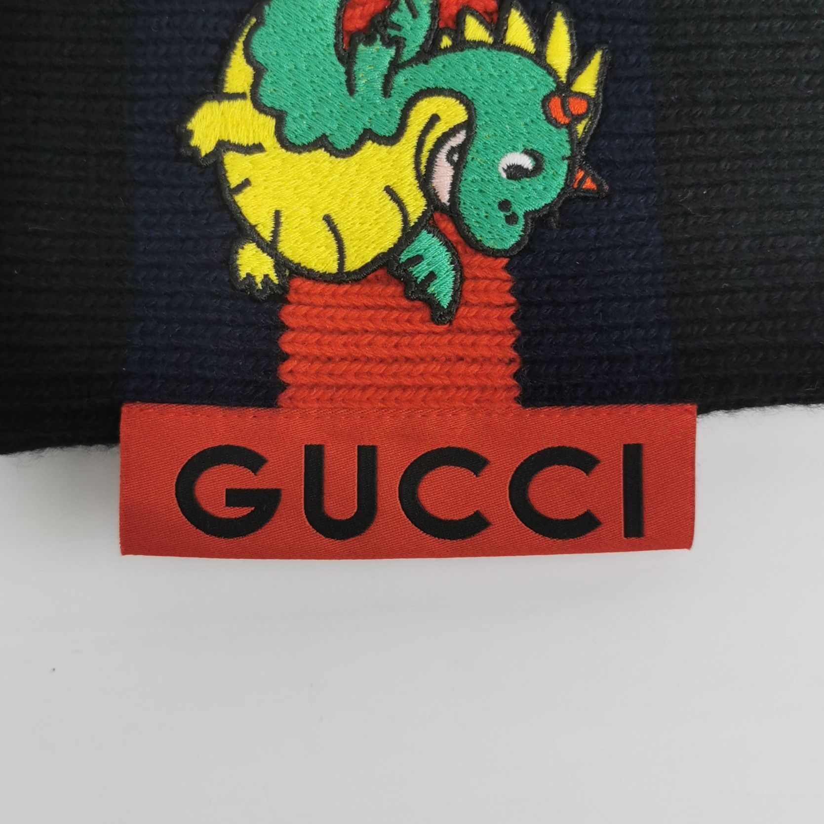 Gucci Gucci Dragon Patch Beanie Size M Size ONE SIZE - 4 Thumbnail