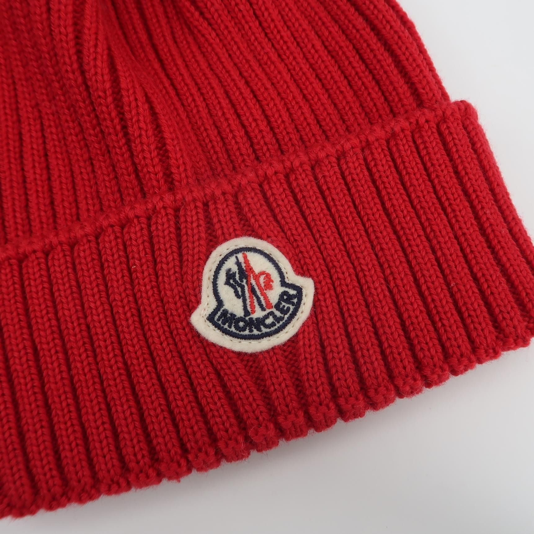 Moncler Moncler Logo Pom Pom Knit Hat Size L Size ONE SIZE - 4 Thumbnail