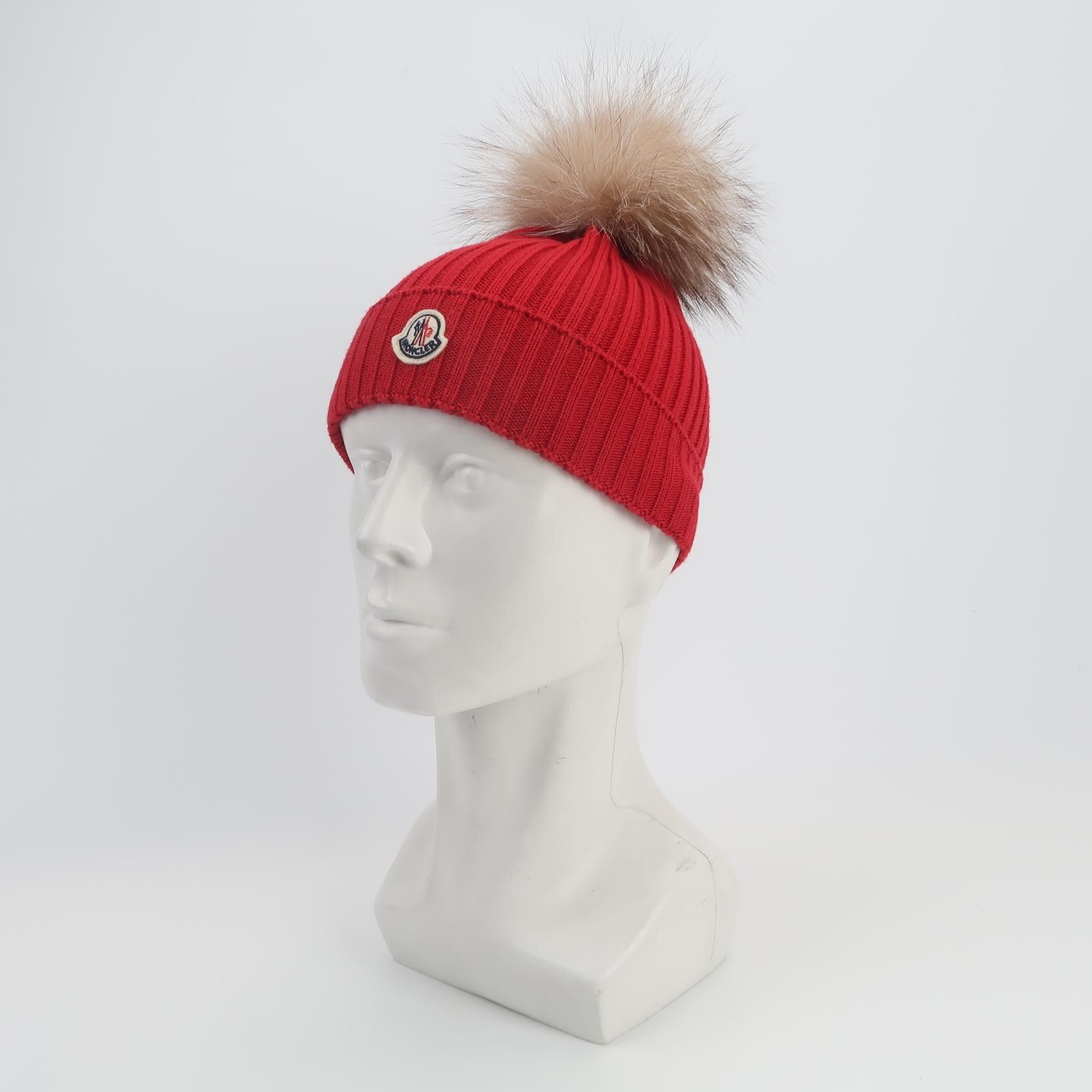 Moncler Moncler Logo Pom Pom Knit Hat Size L Size ONE SIZE - 2 Thumbnail