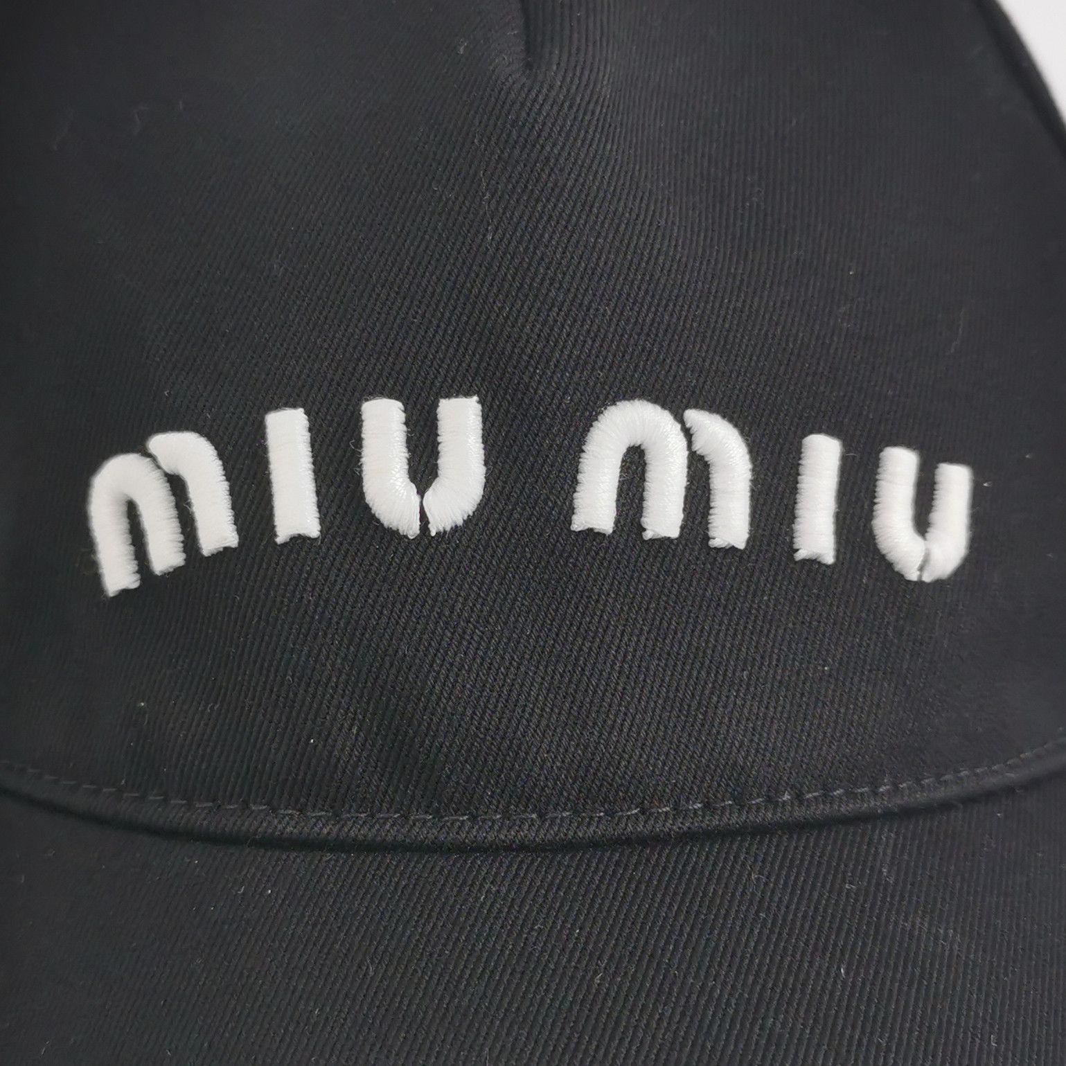 Miu Miu Miu Miu Logo Embroidery Baseball Cap Size S Size ONE SIZE - 4 Thumbnail