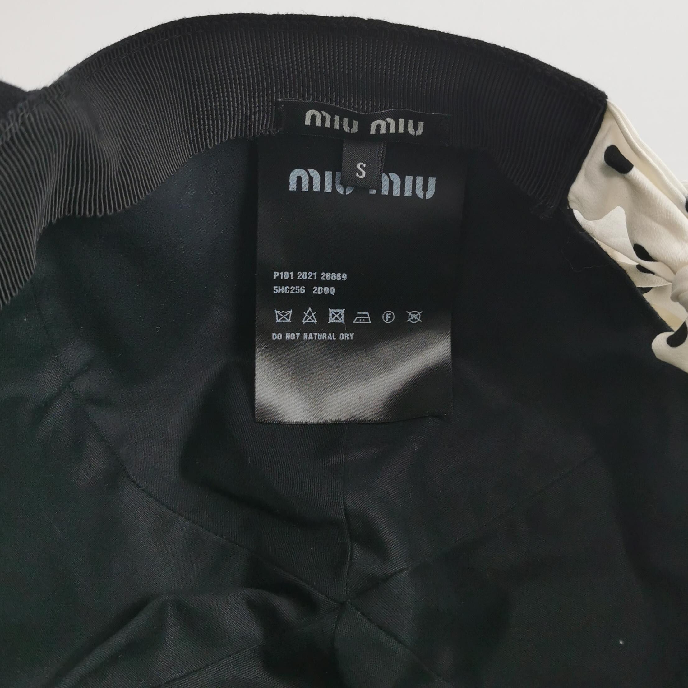 Miu Miu Miu Miu Logo Embroidery Baseball Cap Size S Size ONE SIZE - 5 Thumbnail