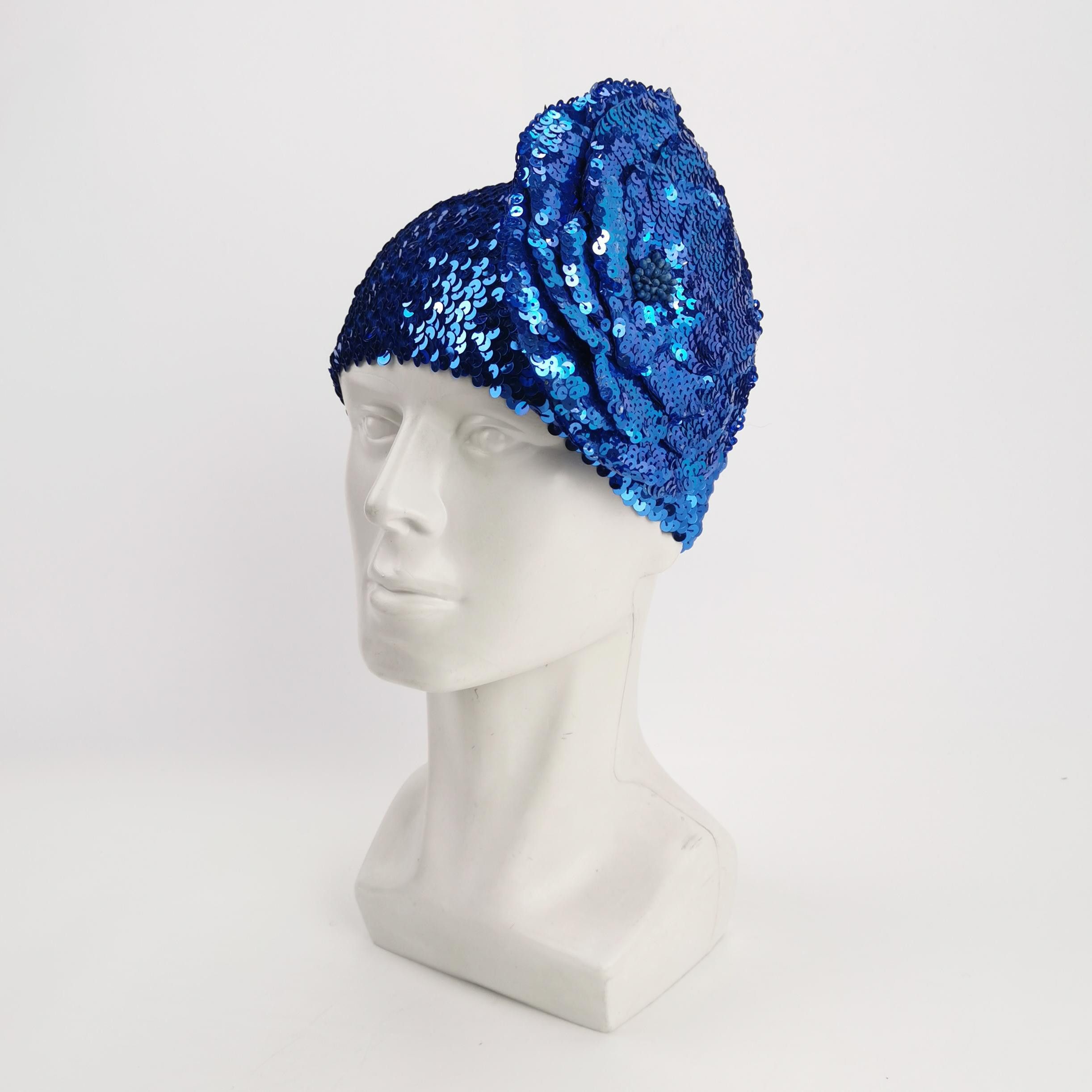 Gucci Gucci Blue Sequin Hat Size M Size ONE SIZE - 2 Thumbnail