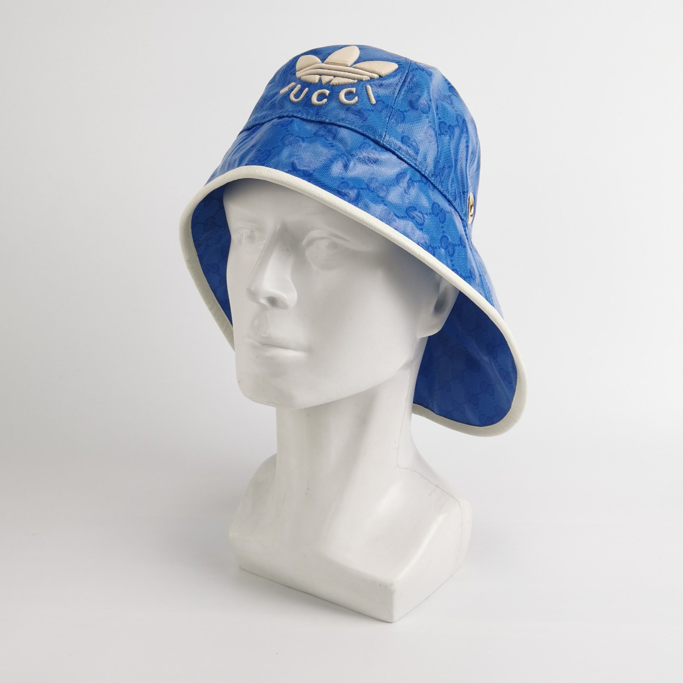 Gucci Gucci x Adidas GG Monogram Bucket Hat Size M Size ONE SIZE - 2 Thumbnail