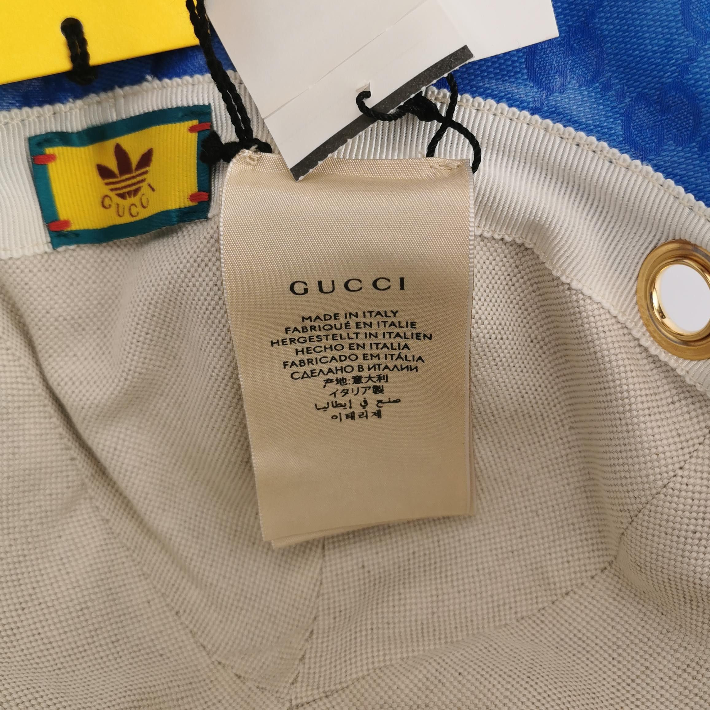 Gucci Gucci x Adidas GG Monogram Bucket Hat Size M Size ONE SIZE - 6 Thumbnail