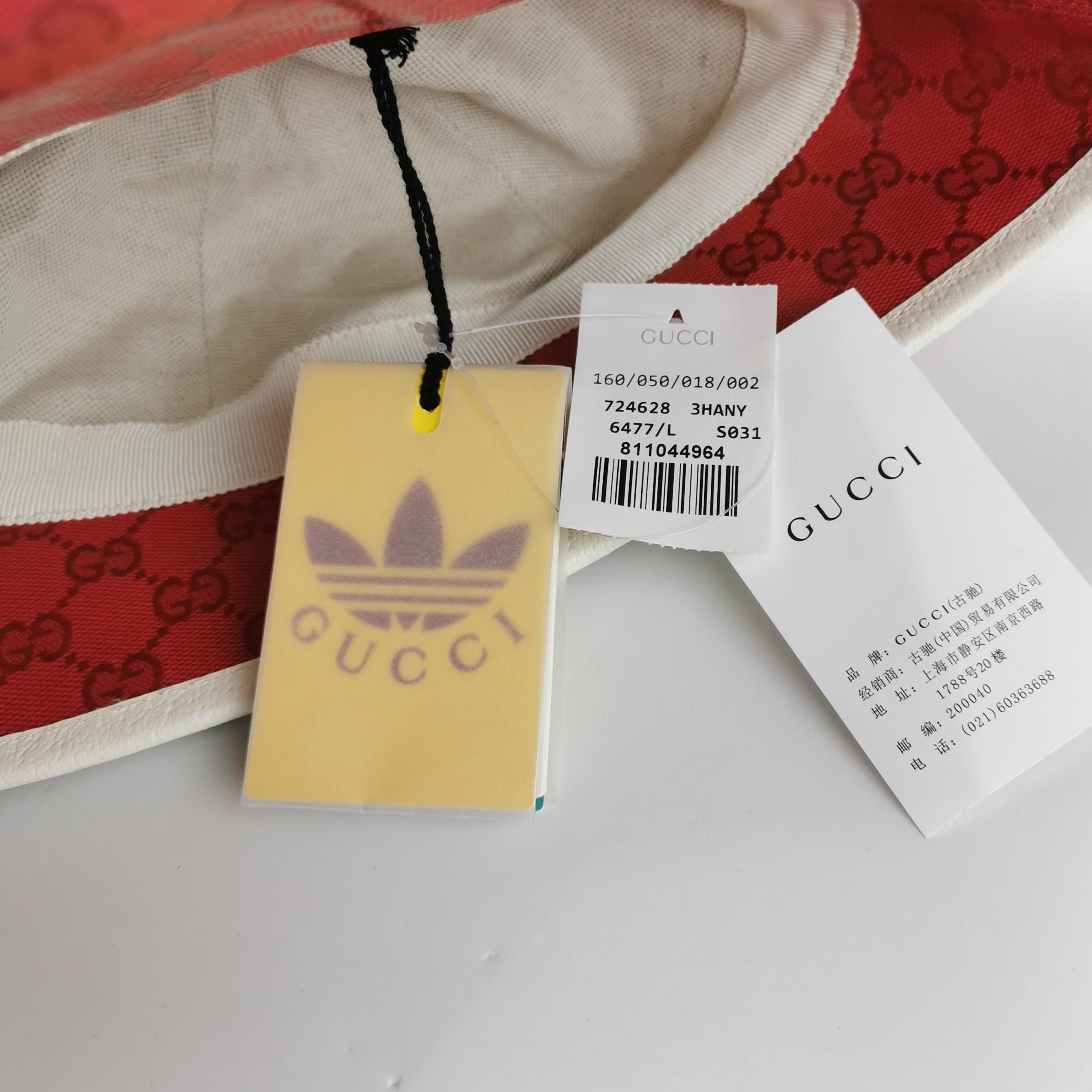 Gucci Gucci x Adidas Monogram Bucket Hat ONE SIZE Size ONE SIZE - 5 Thumbnail