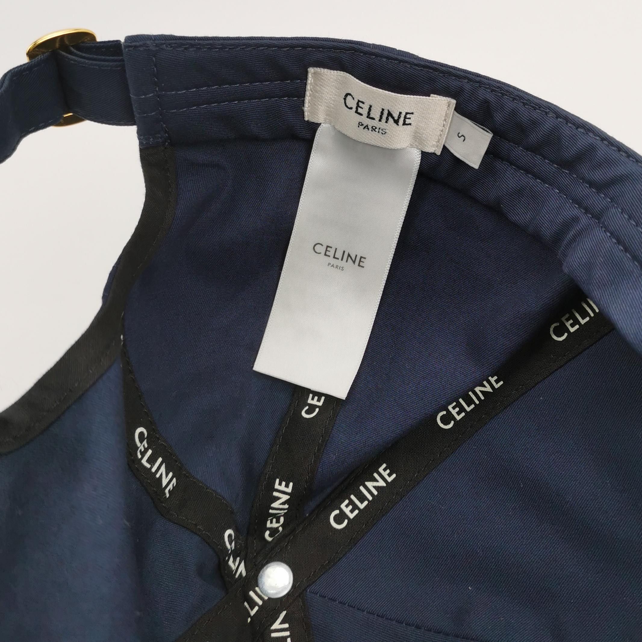 Celine Celine Logo Baseball Cap Size S Size ONE SIZE - 4 Thumbnail