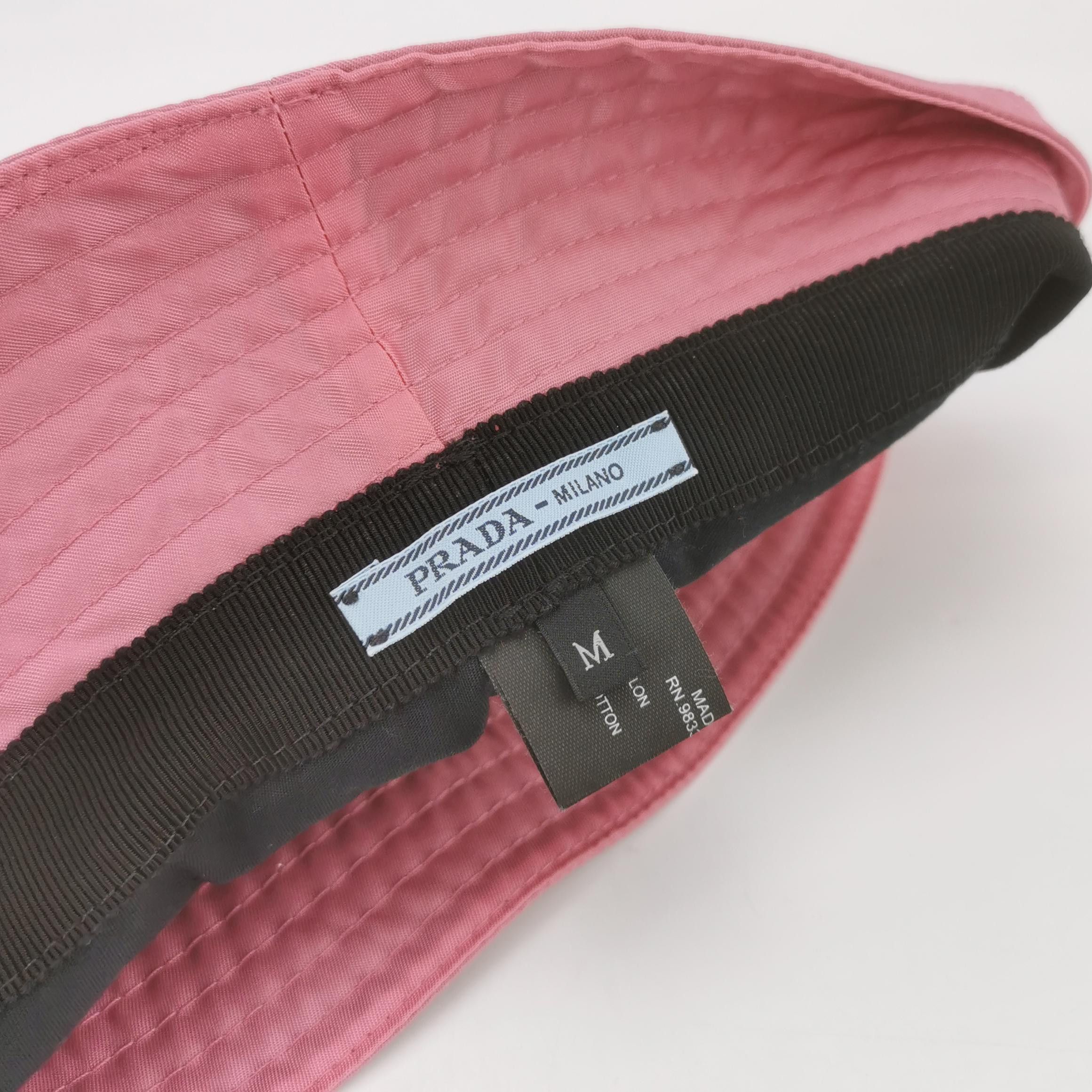 Prada Prada Triangle Logo Bucket Hat Size M Size ONE SIZE - 5 Thumbnail