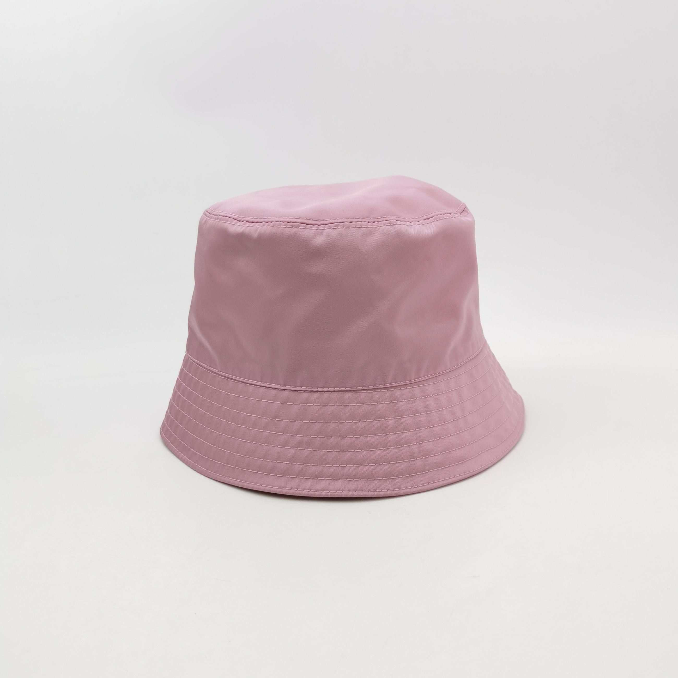 Prada Prada Pink Logo Bucket Hat Size L Size ONE SIZE - 3 Thumbnail