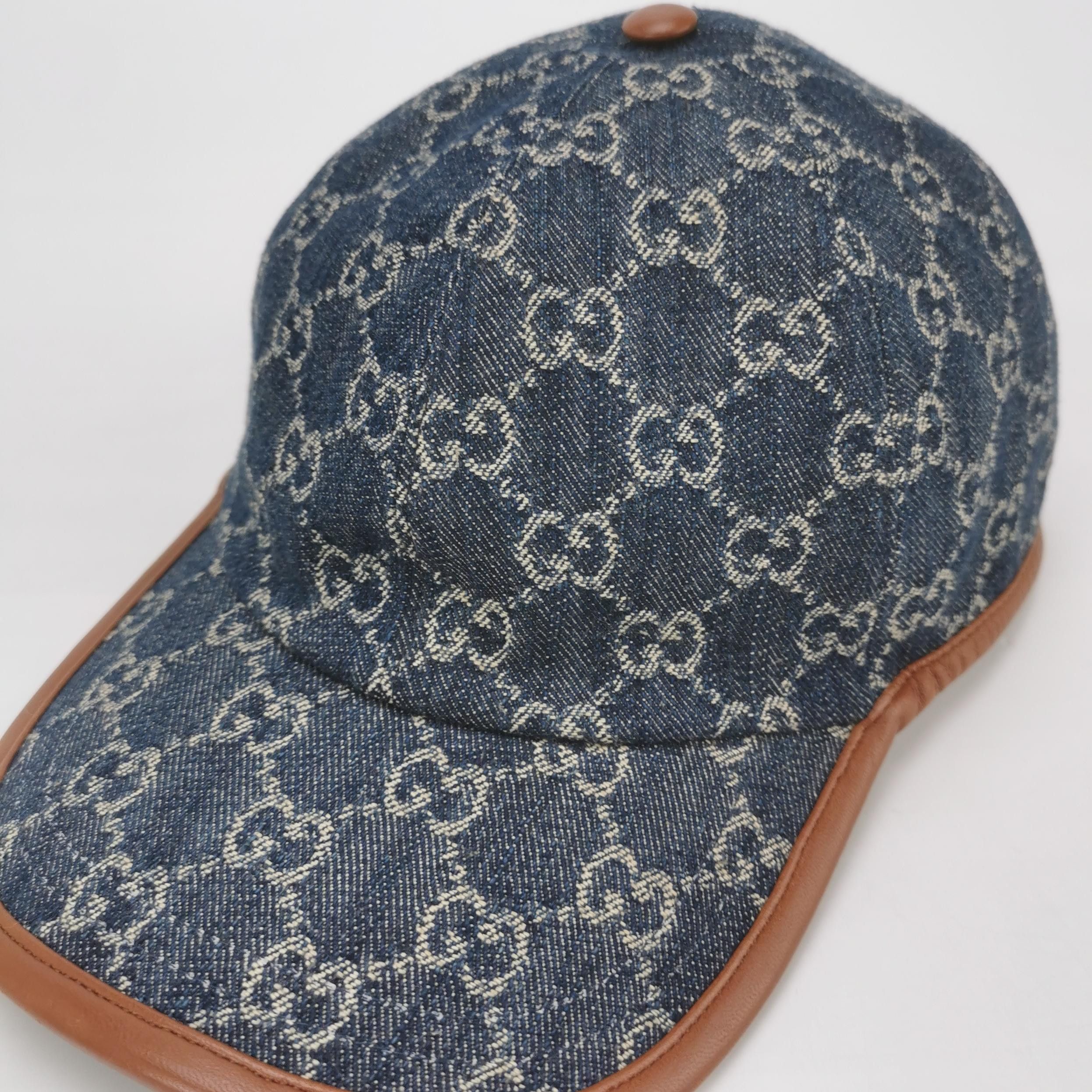 Gucci Gucci GG Monogram Denim Baseball Cap Size ONE SIZE - 4 Thumbnail