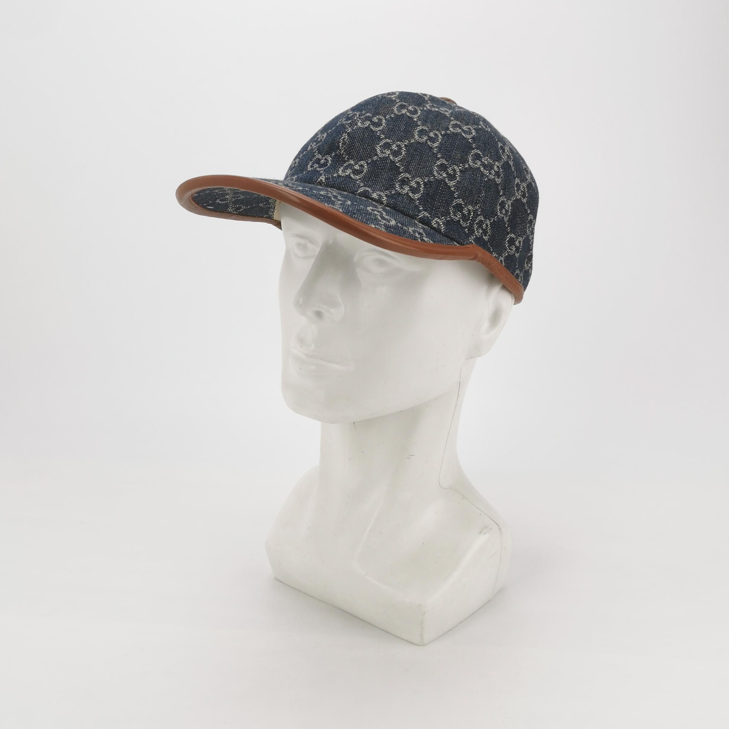 Gucci Gucci GG Monogram Denim Baseball Cap Size ONE SIZE - 2 Thumbnail