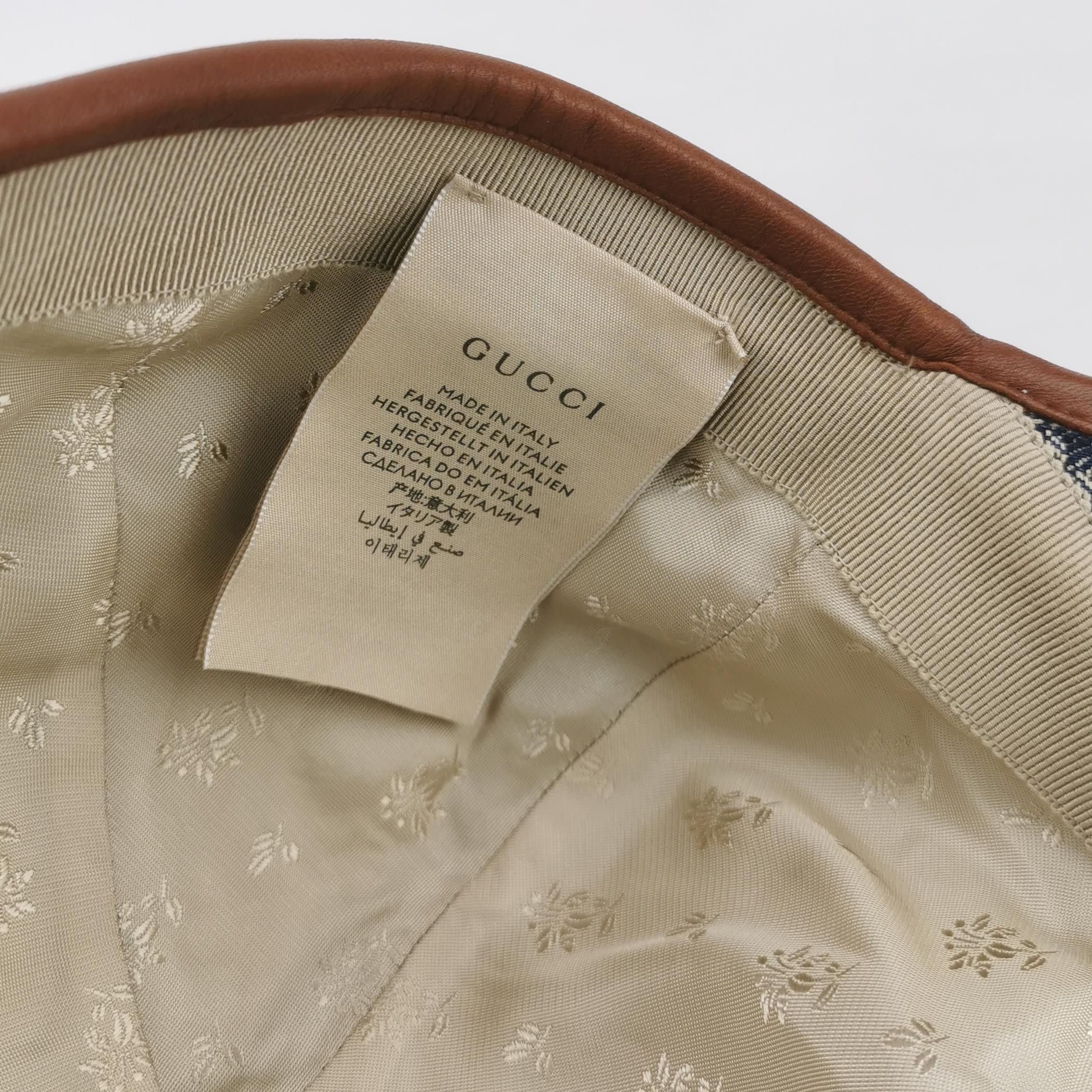 Gucci Gucci GG Monogram Denim Baseball Cap Size ONE SIZE - 6 Thumbnail