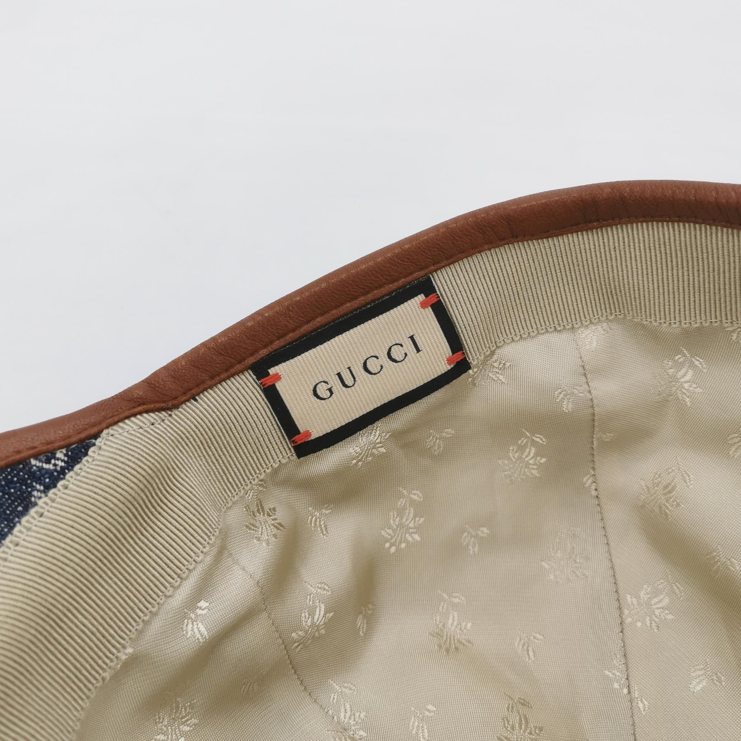 Gucci Gucci GG Monogram Denim Baseball Cap Size ONE SIZE - 5 Thumbnail