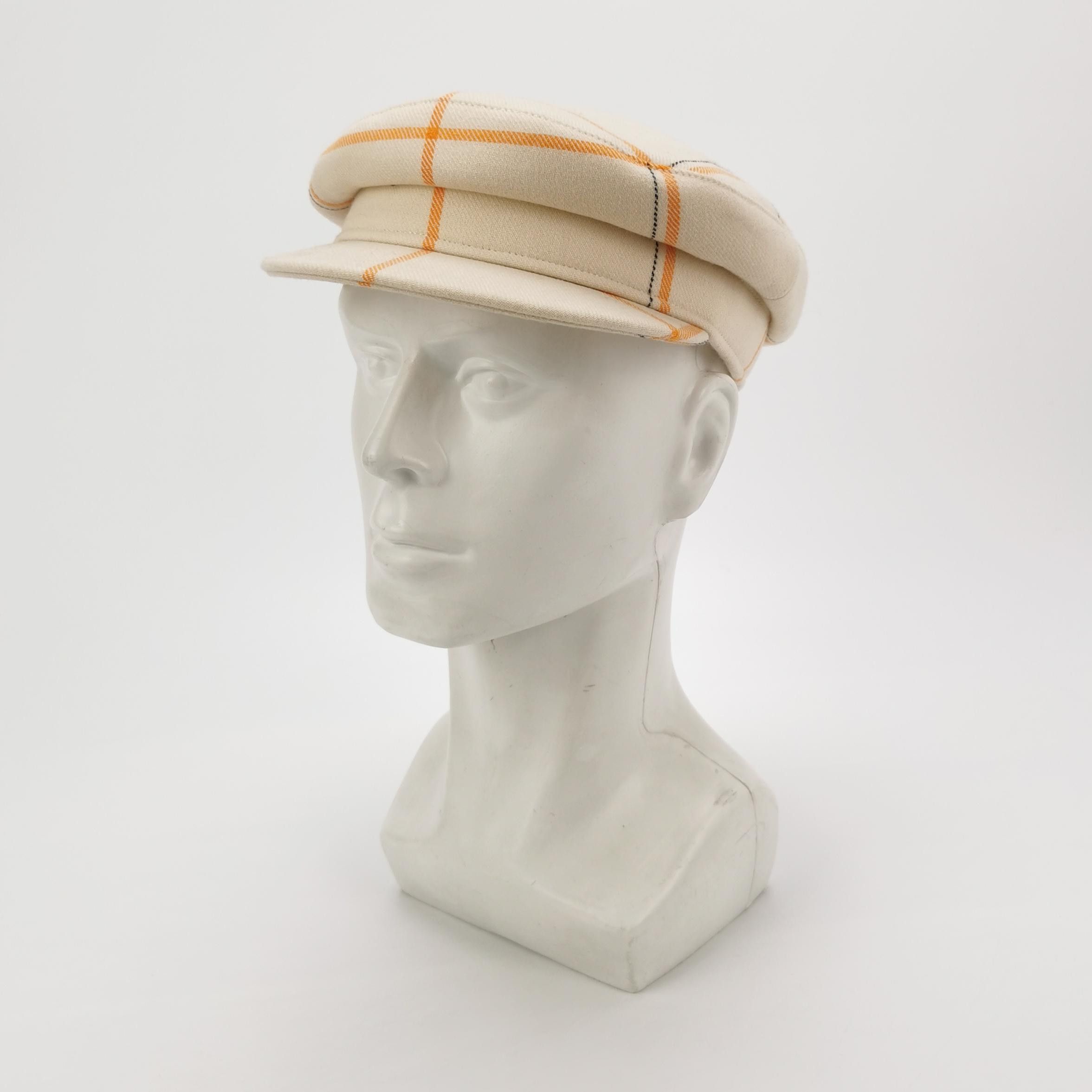 Hermes Hermes Plaid Wool Blend Cap Size 56 Size ONE SIZE - 2 Thumbnail