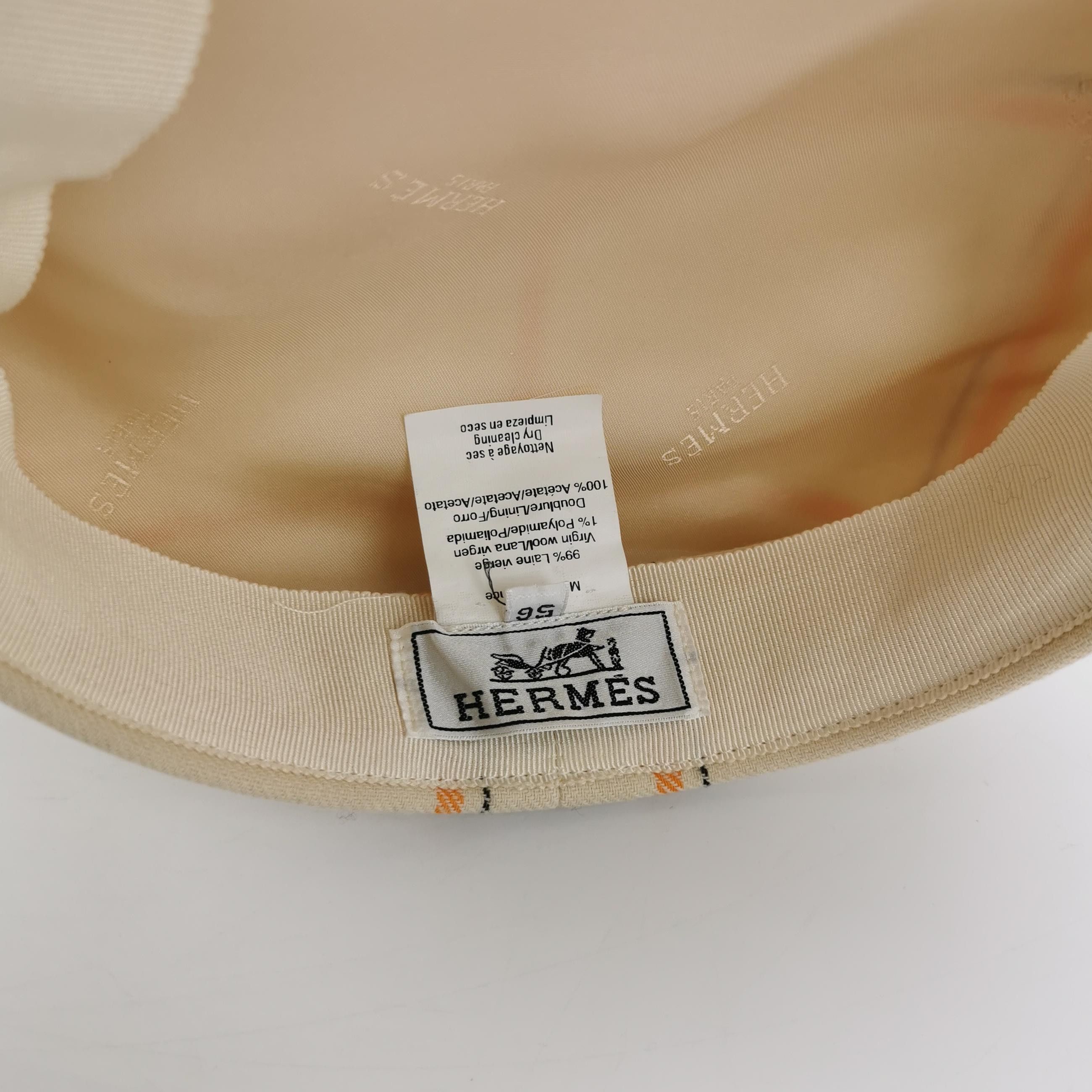 Hermes Hermes Plaid Wool Blend Cap Size 56 Size ONE SIZE - 5 Thumbnail