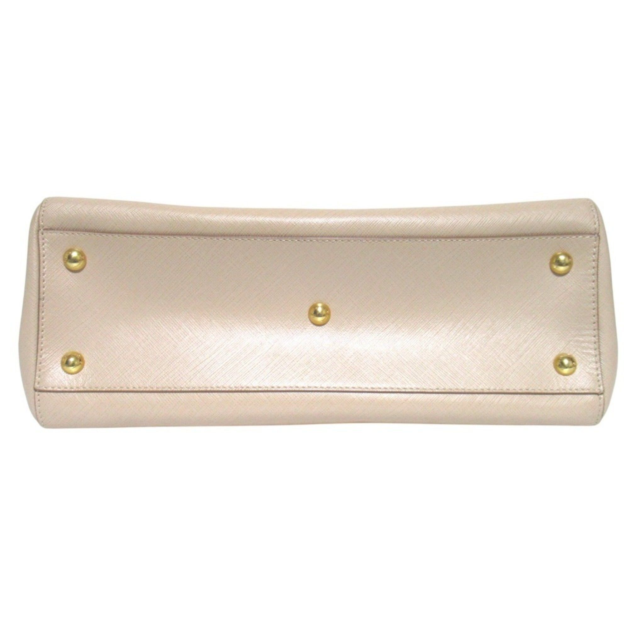 Salvatore Ferragamo Salvatore Ferragamo Vara Ribbon Chain Tote Bag Shoulder Beige x Gold Hardware Women's Size ONE SIZE - 3 Thumbnail