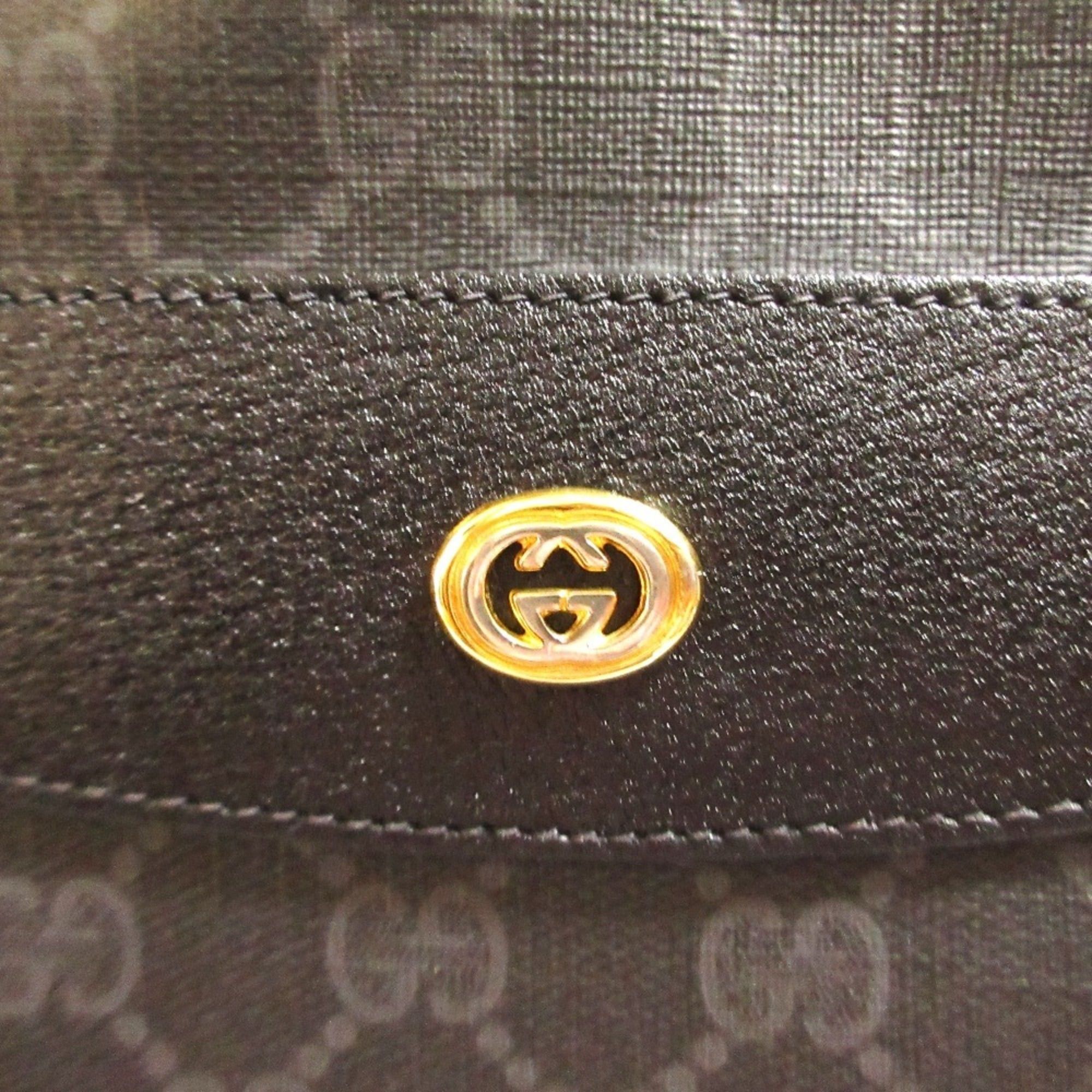 Gucci GUCCI Vintage GG Supreme Sherry Line Tote Bag 39.02.091 Black Men's/Women's Size ONE SIZE - 5 Thumbnail
