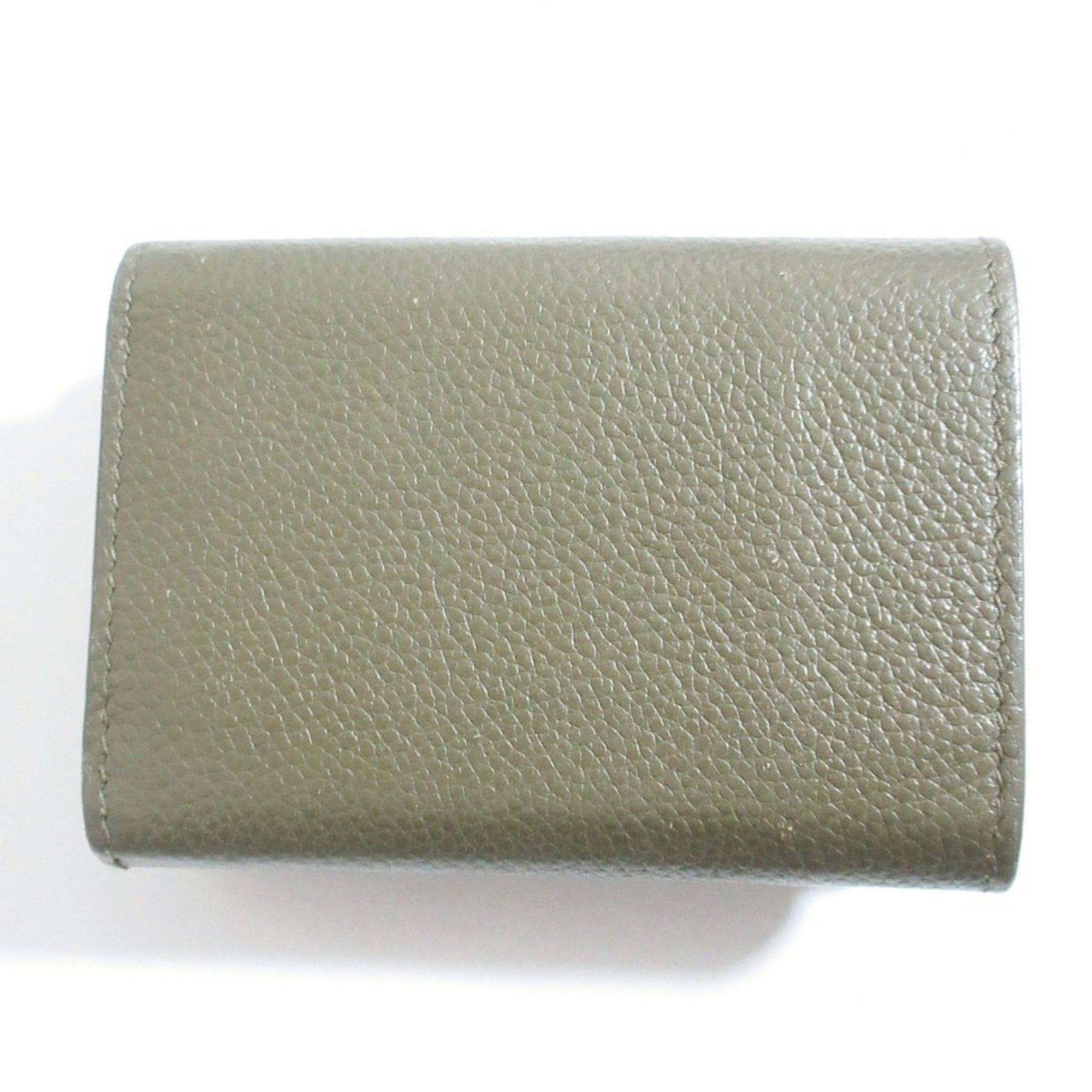 Saint Laurent Paris Yves Saint Laurent PARIS YSL Origami Tiny Wallet Khaki Women's Size ONE SIZE - 2 Thumbnail