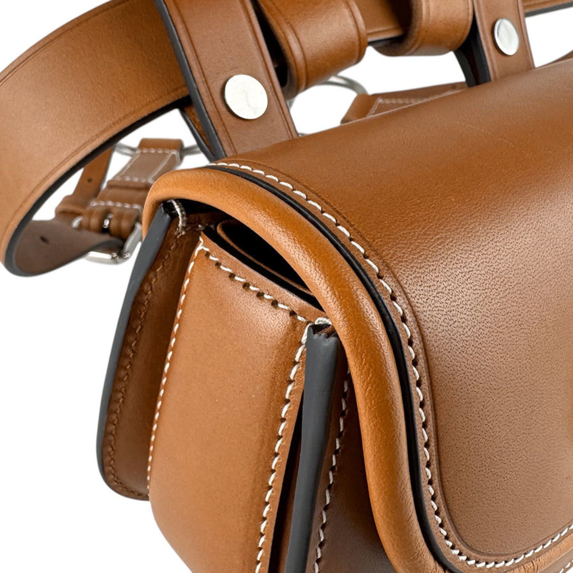 Gucci Gucci Waist Bag, Bamboo 1947, Leather, Brown, Women's, 681137 z9635 Size ONE SIZE - 6 Thumbnail