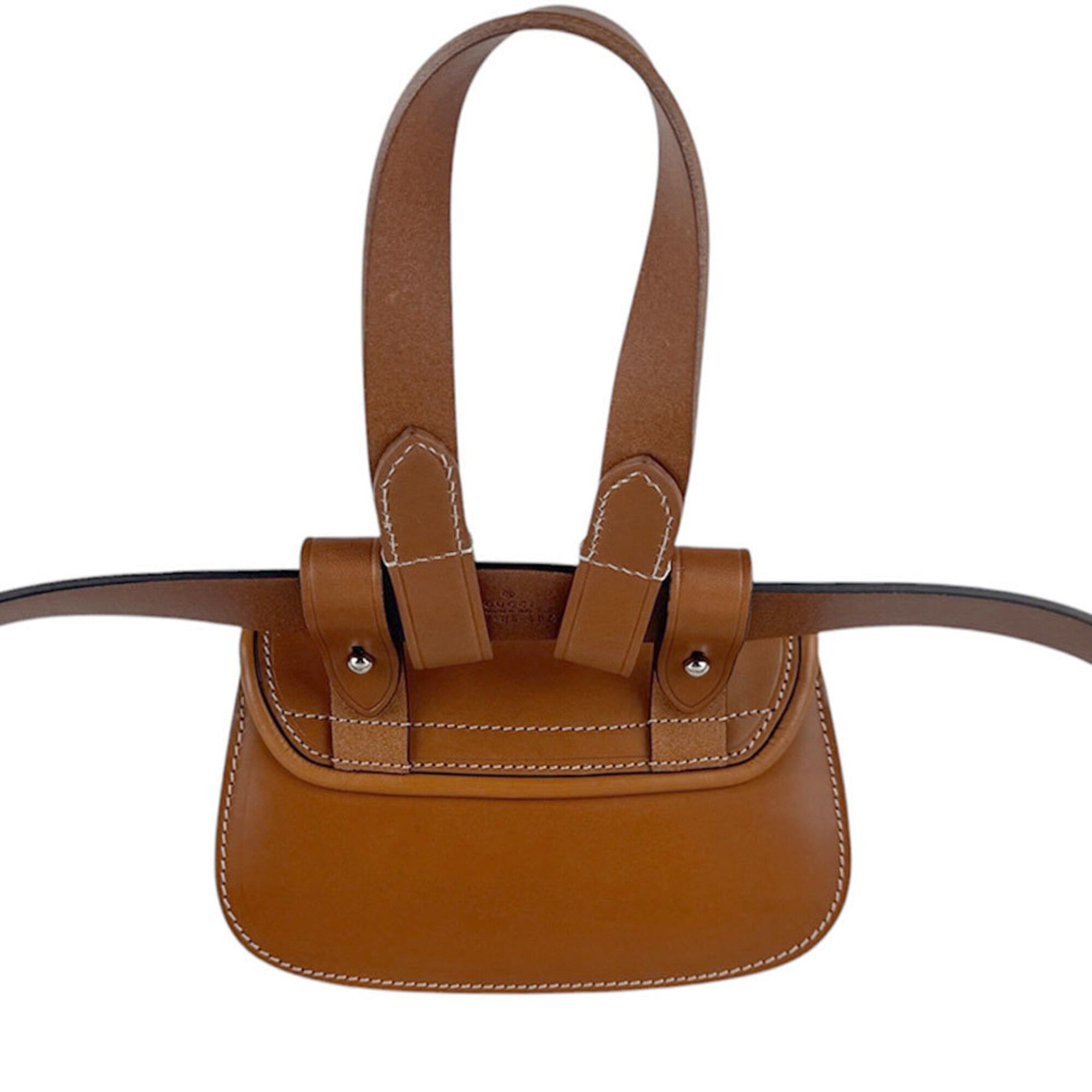 Gucci Gucci Waist Bag, Bamboo 1947, Leather, Brown, Women's, 681137 z9635 Size ONE SIZE - 3 Thumbnail