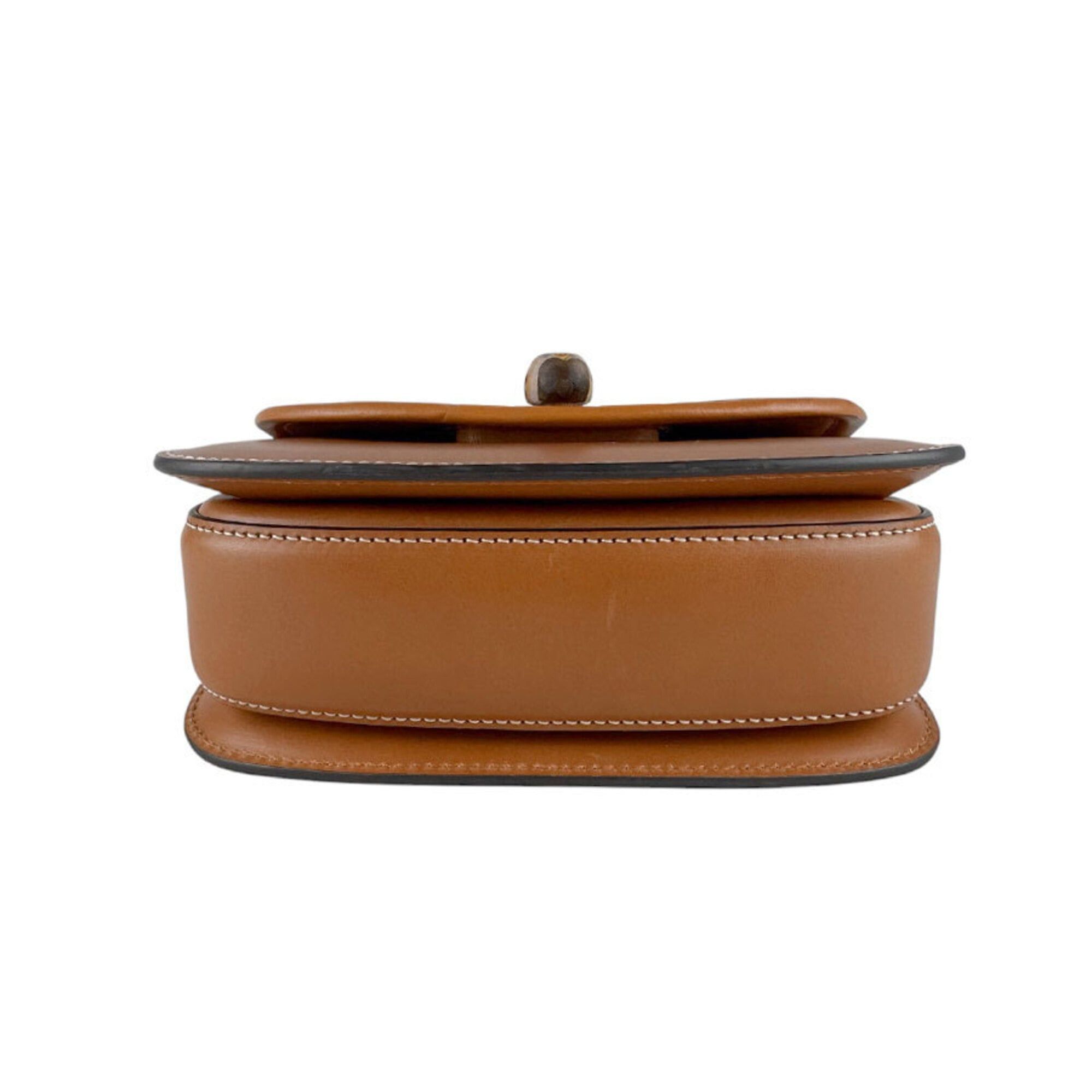 Gucci Gucci Waist Bag, Bamboo 1947, Leather, Brown, Women's, 681137 z9635 Size ONE SIZE - 4 Thumbnail