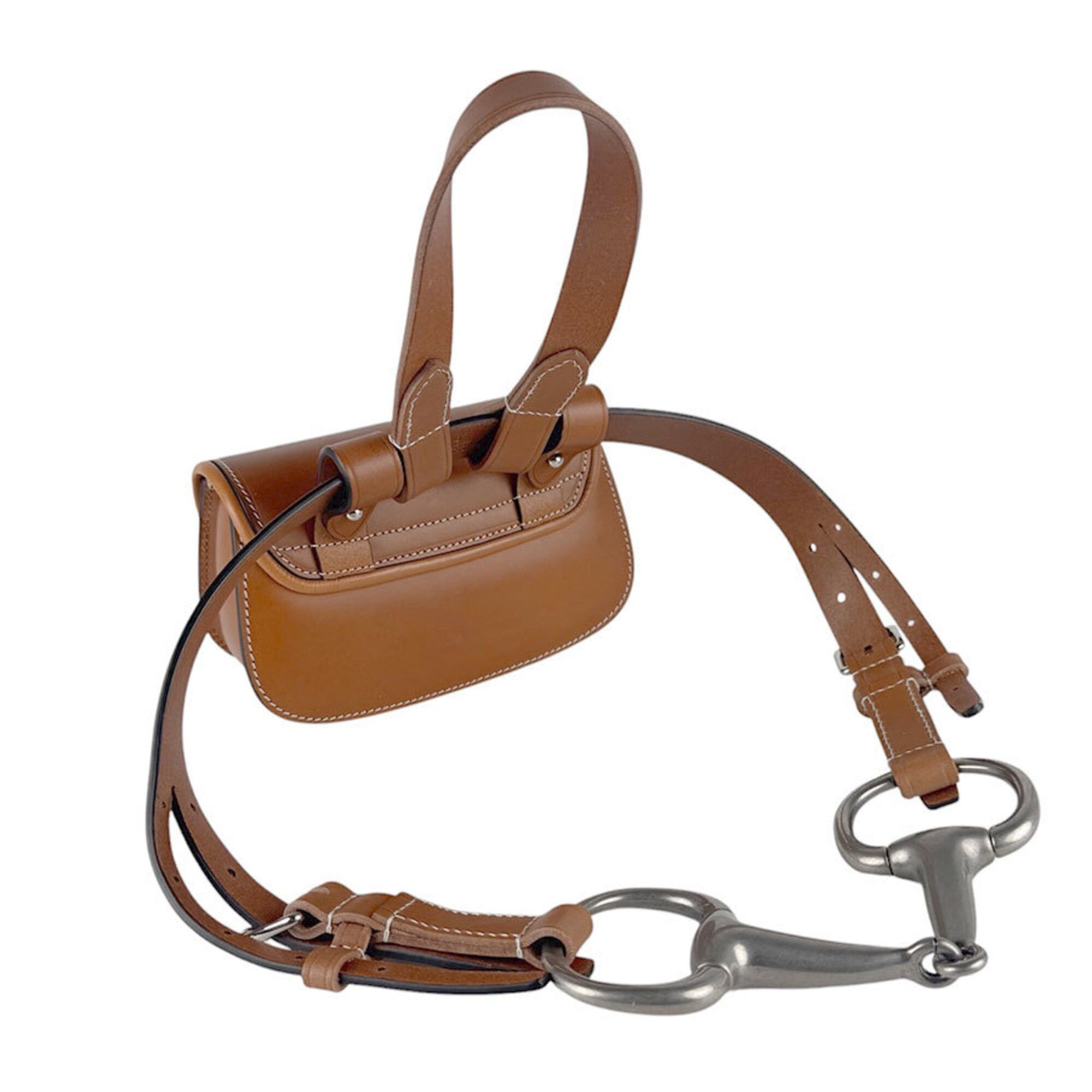 Gucci Gucci Waist Bag, Bamboo 1947, Leather, Brown, Women's, 681137 z9635 Size ONE SIZE - 11 Thumbnail