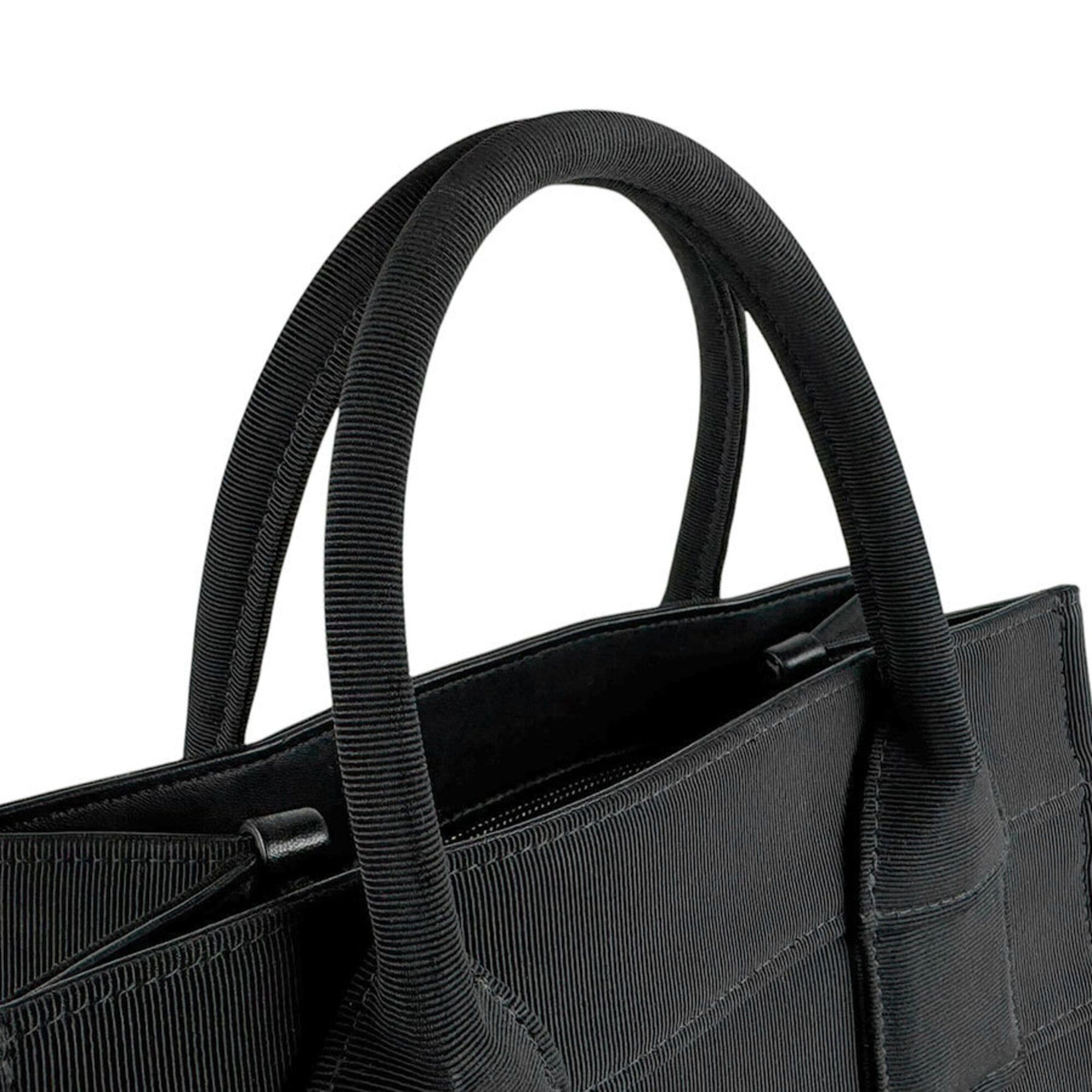 Salvatore Ferragamo Salvatore Ferragamo handbag/tote bag, canvas, black, women's, z9630 Size ONE SIZE - 10 Thumbnail