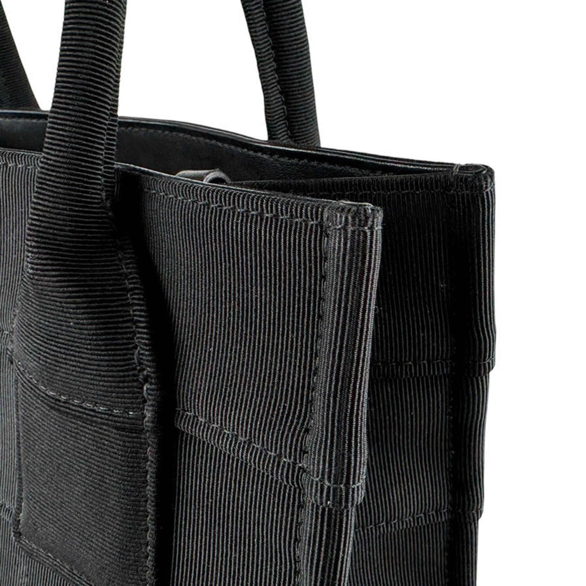 Salvatore Ferragamo Salvatore Ferragamo handbag/tote bag, canvas, black, women's, z9630 Size ONE SIZE - 7 Thumbnail