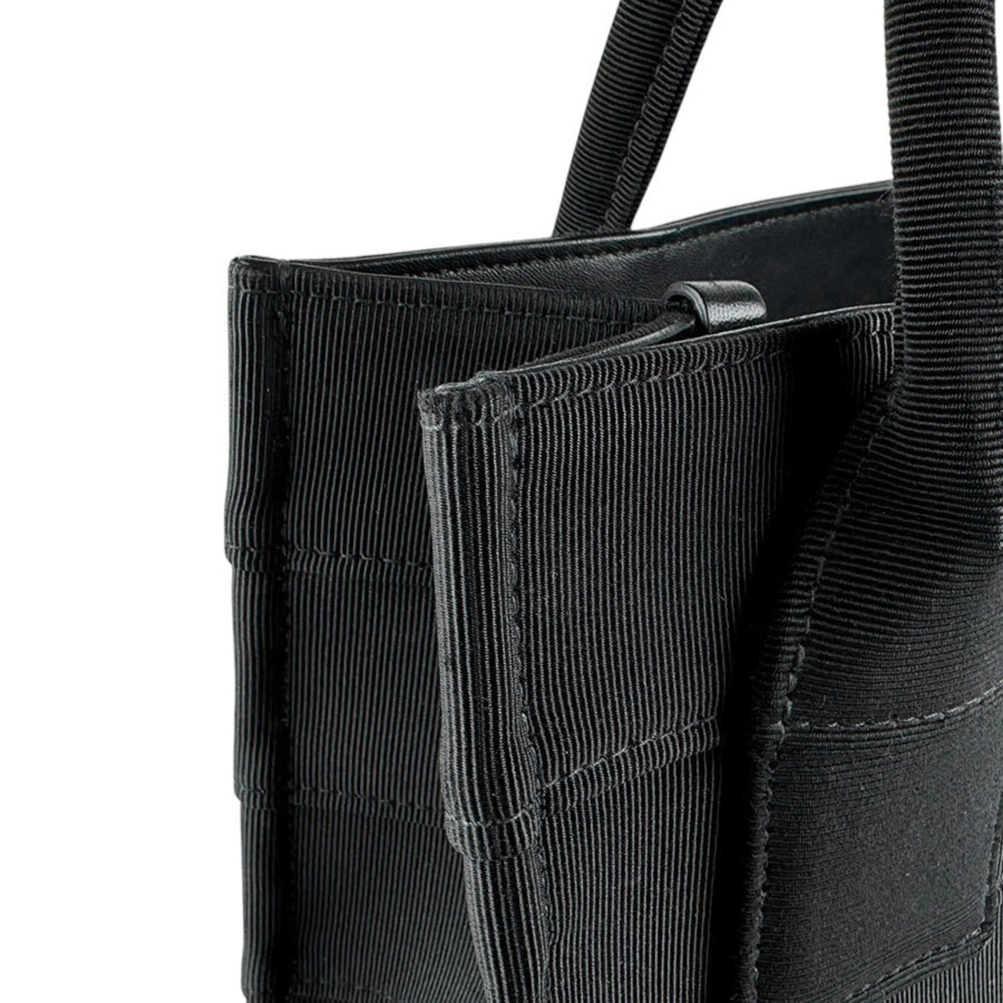 Salvatore Ferragamo Salvatore Ferragamo handbag/tote bag, canvas, black, women's, z9630 Size ONE SIZE - 6 Thumbnail