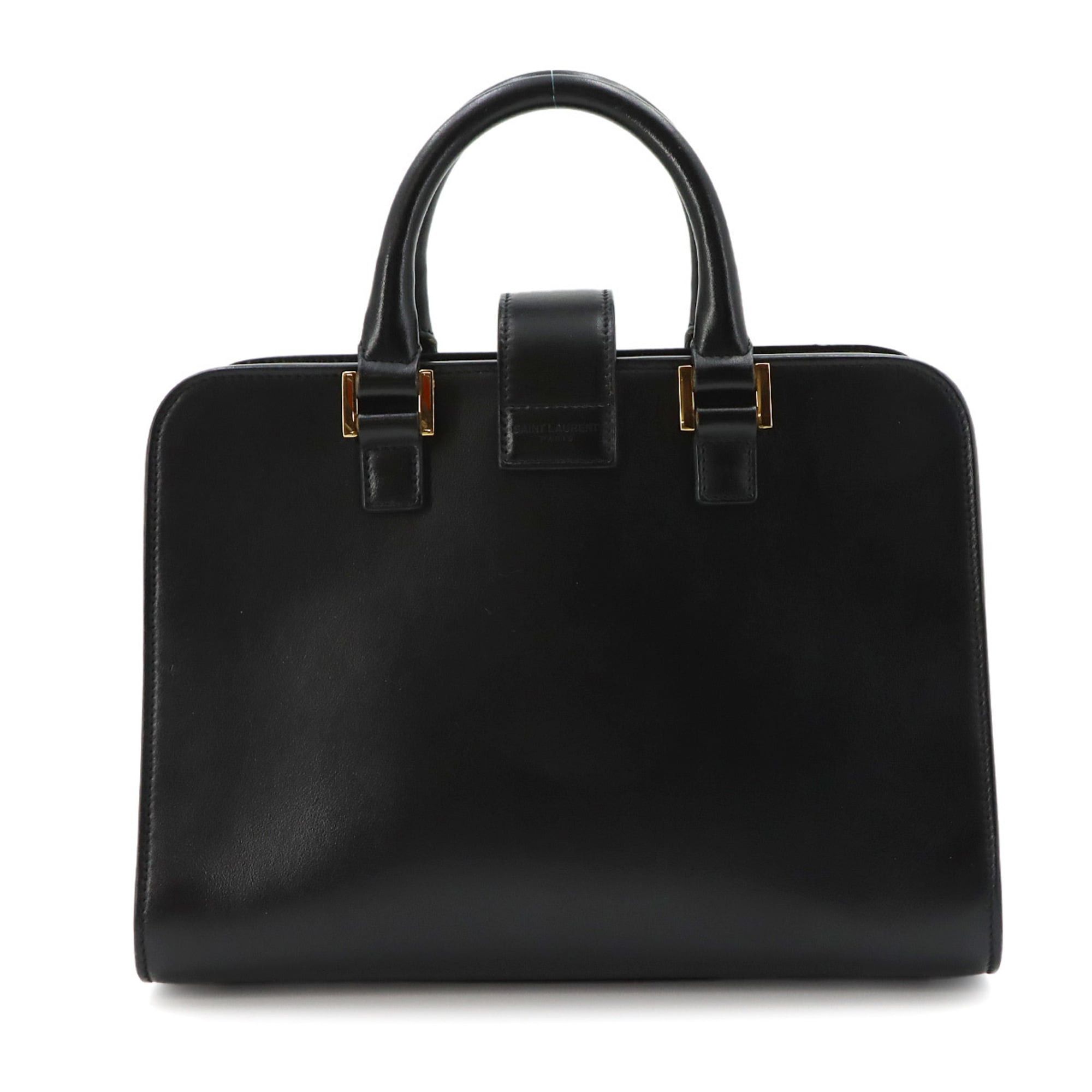 Saint Laurent Paris Saint Laurent Baby Cabas 2-way Hand/Shoulder Handbag, Leather, Black, 472466 Size ONE SIZE - 2 Thumbnail