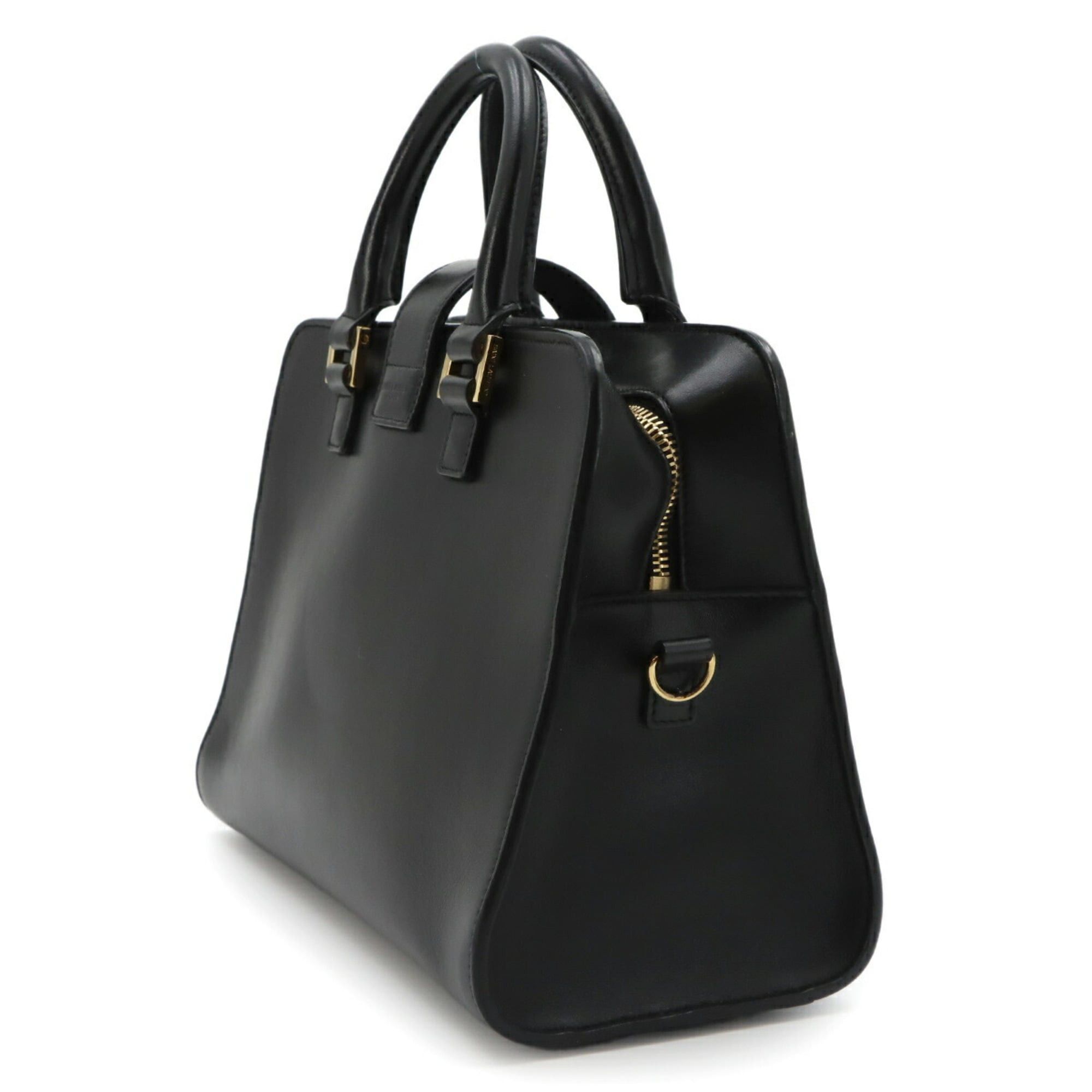 Saint Laurent Paris Saint Laurent Baby Cabas 2-way Hand/Shoulder Handbag, Leather, Black, 472466 Size ONE SIZE - 3 Thumbnail
