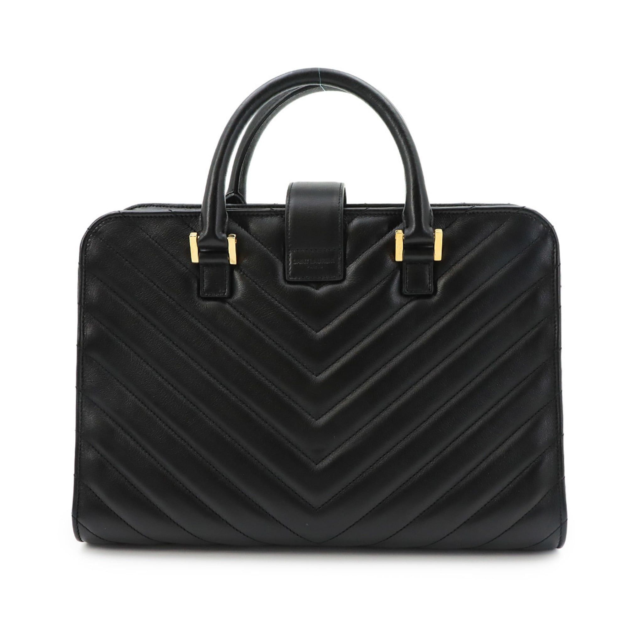 Saint Laurent Paris Saint Laurent Cabas 2-way Hand/Shoulder Handbag, Leather, Black, 357397 Size ONE SIZE - 3 Thumbnail