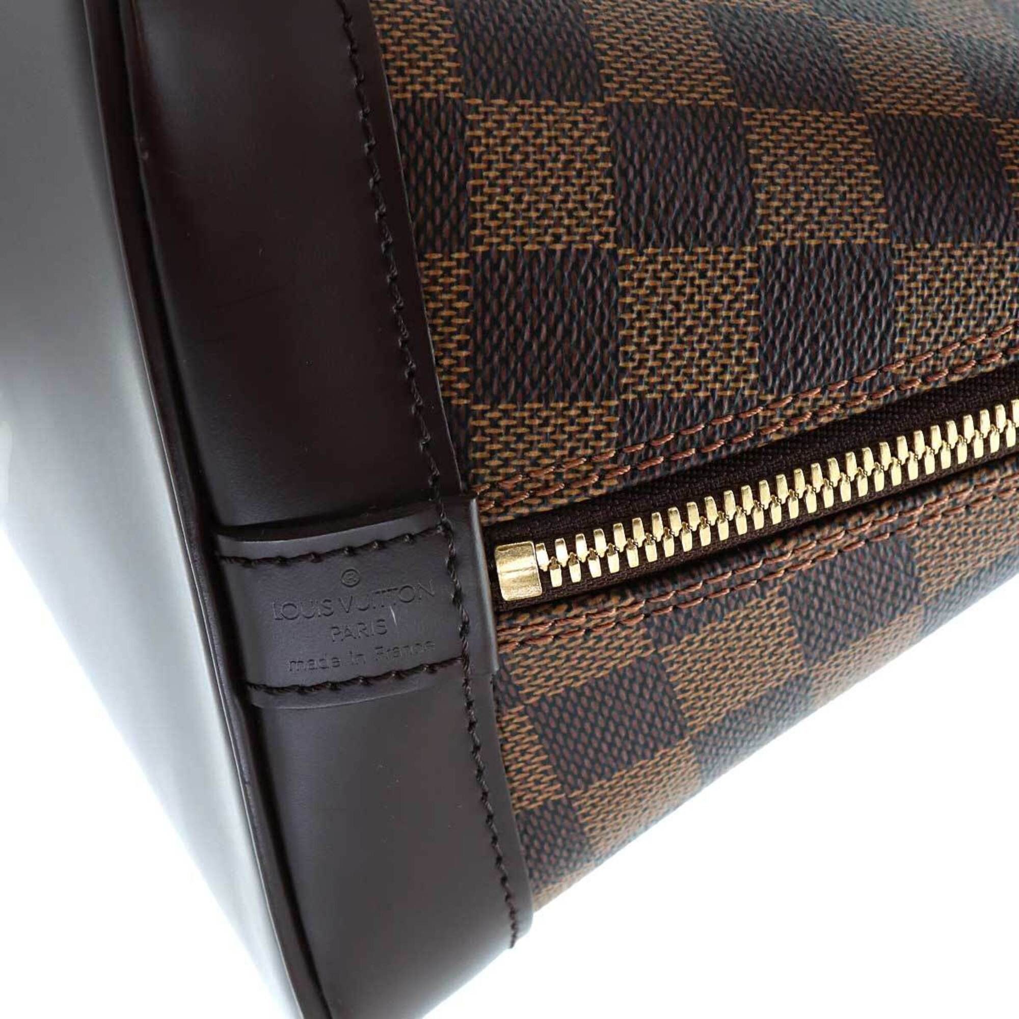 Louis Vuitton Louis Vuitton Damier Alma PM Handbag, Ebene, N51131, Brown with Gold Hardware. Size ONE SIZE - 8 Thumbnail