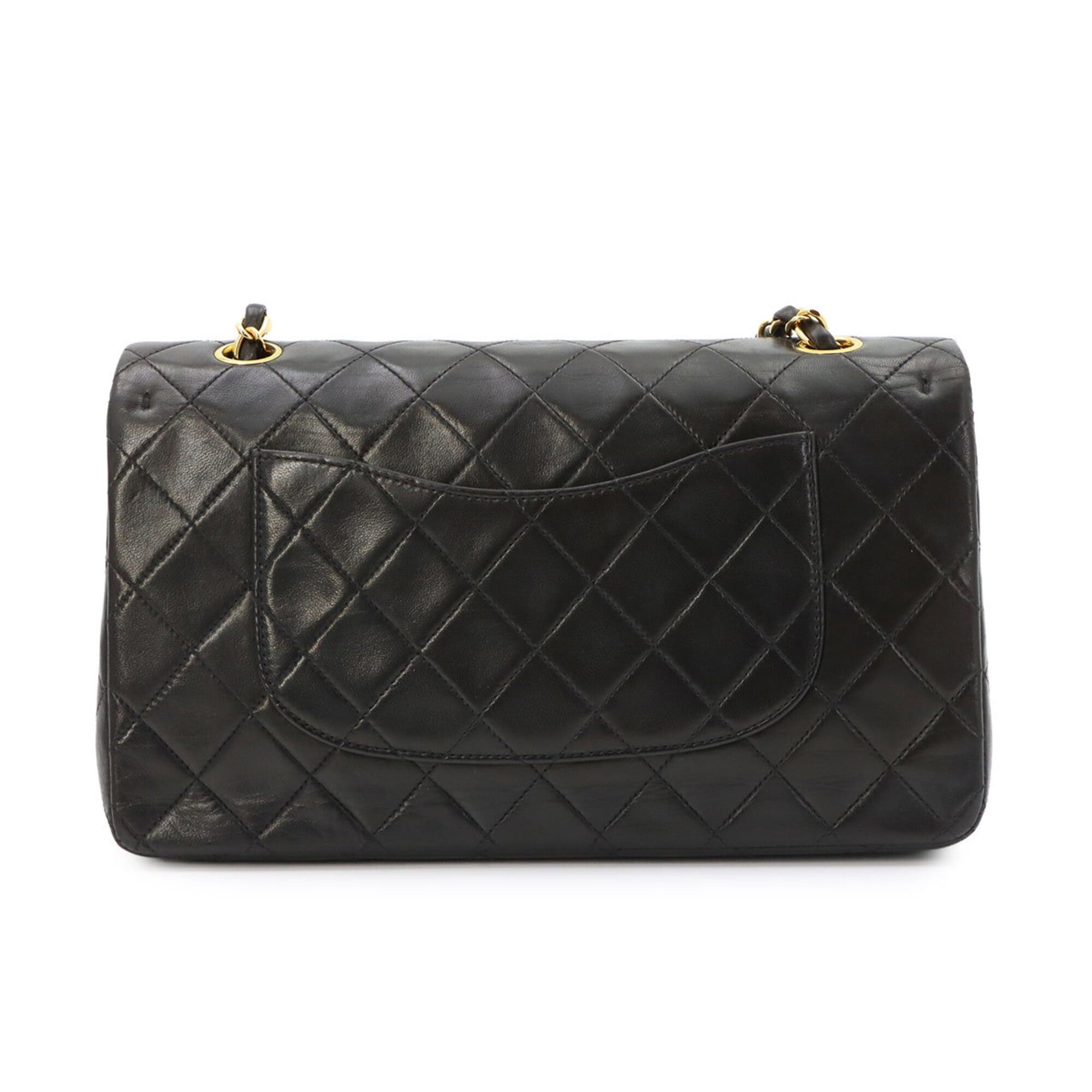 Chanel Chanel Matelasse 25 Chain Shoulder Handbag, Lambskin, Black, A01112, Gold Hardware Size ONE SIZE - 3 Thumbnail