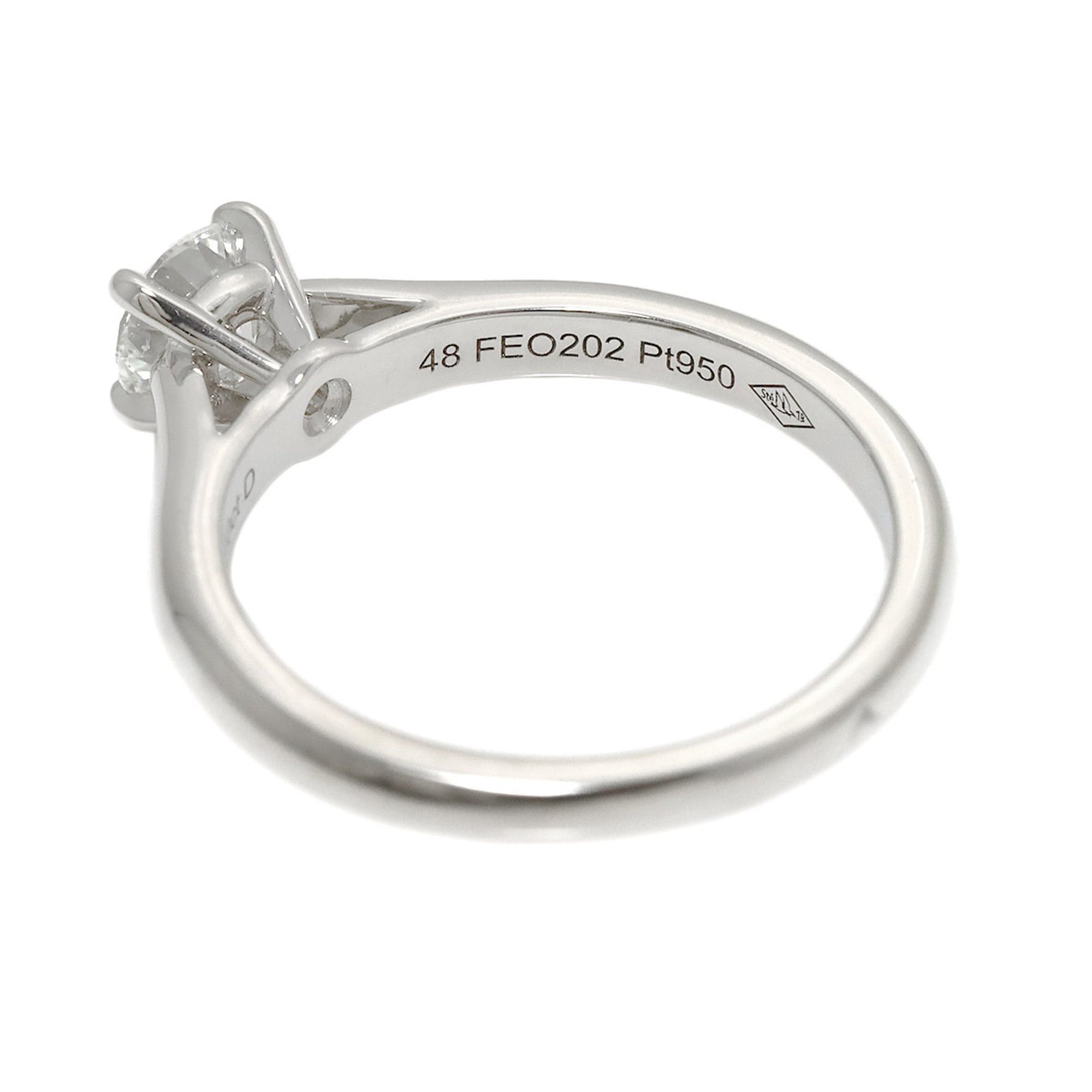 Cartier Cartier Solitaire Diamond Ring, 0.40ct, H VVS1, 3EX, Size 48, Platinum. Size ONE SIZE - 4 Thumbnail