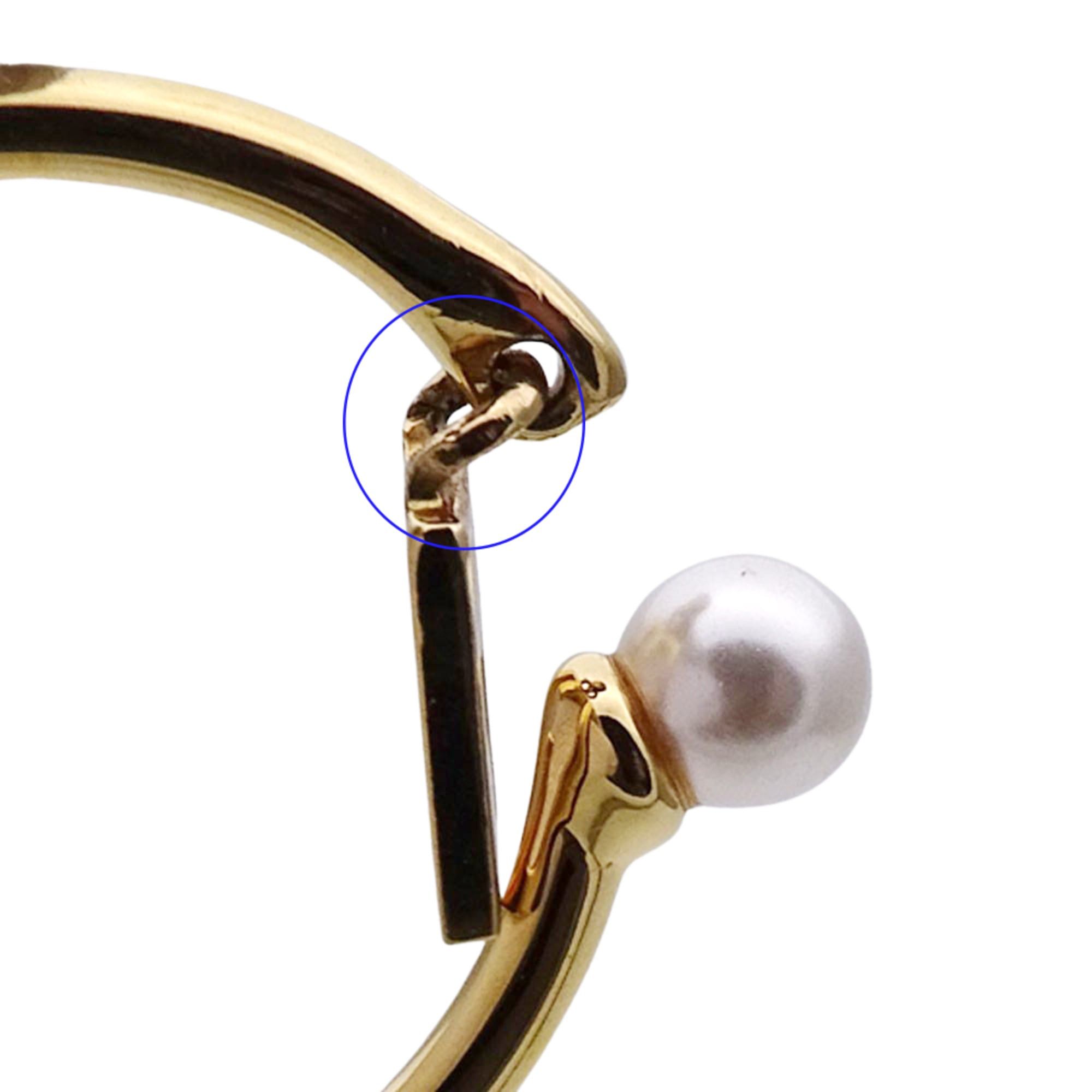 Fendi Fendi ring for women, brand name ring, metal, faux pearl, gold, size M. Size ONE SIZE - 10 Thumbnail