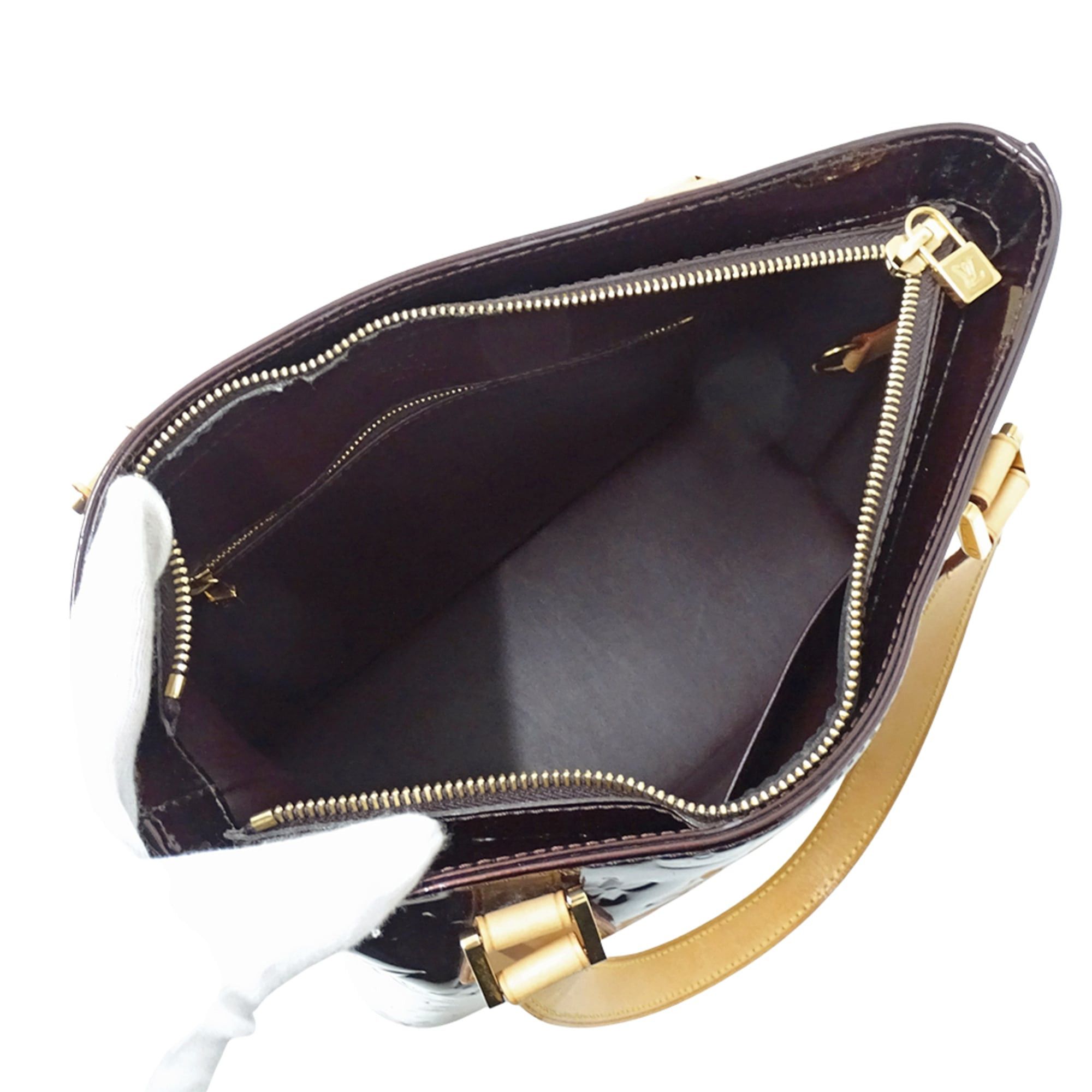 Louis Vuitton Louis Vuitton handbag, Monogram Vernis, women's brand tote bag, Houston, Amarante, M91999, purple. Size ONE SIZE - 5 Thumbnail