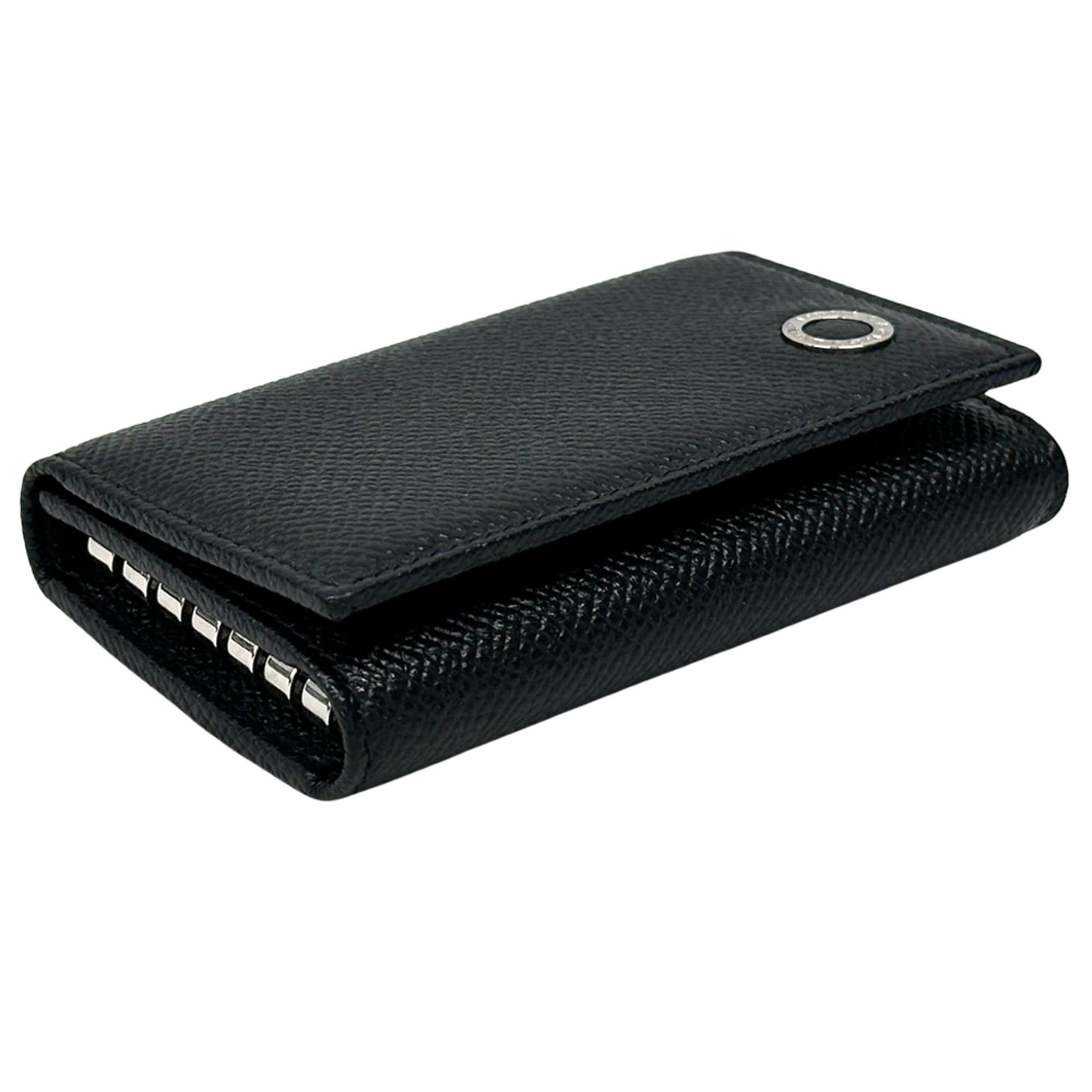 Bvlgari BVLGARI Key Case for Women and Men - Brand Name Leather Black 6-Hook Compact Size ONE SIZE - 3 Thumbnail