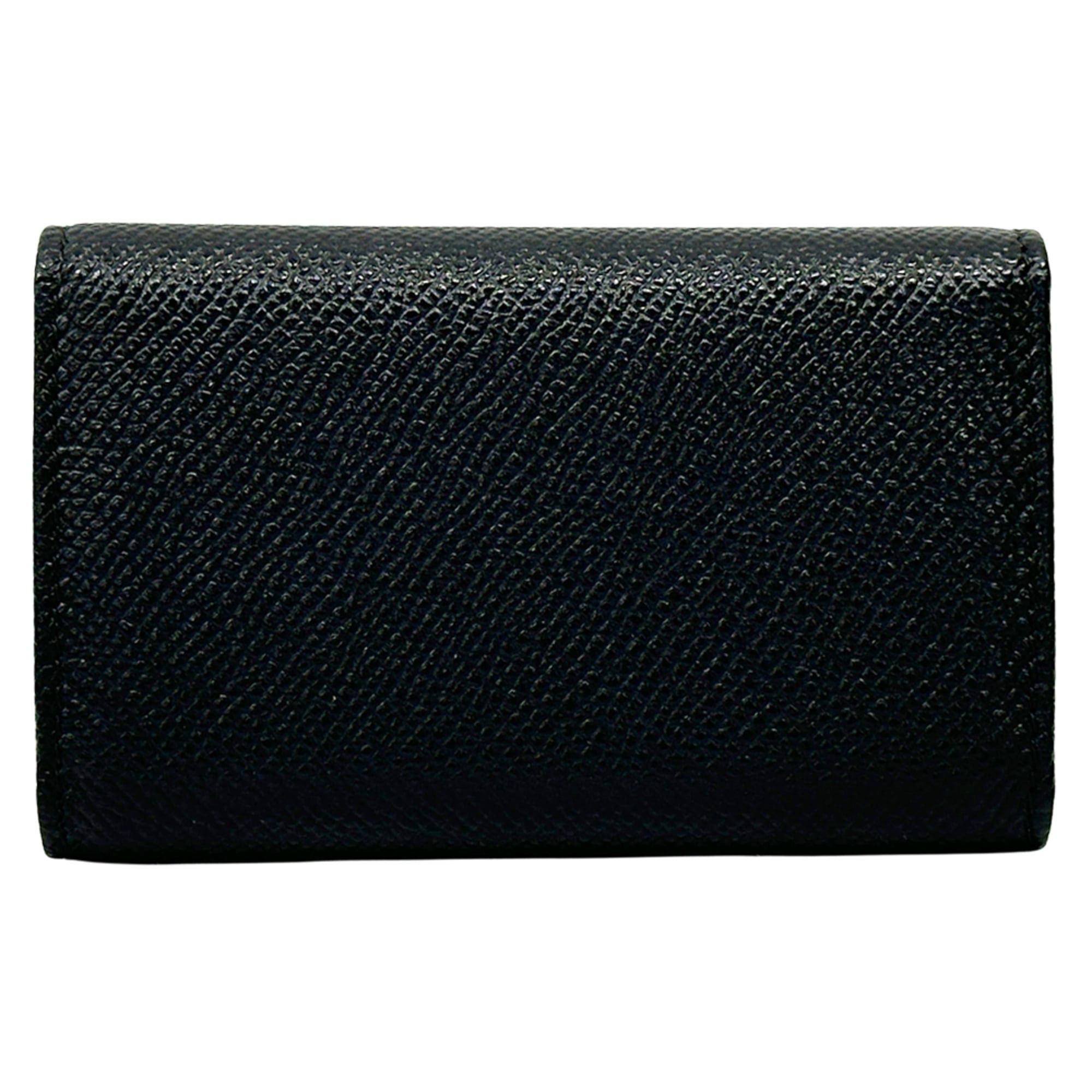 Bvlgari BVLGARI Key Case for Women and Men - Brand Name Leather Black 6-Hook Compact Size ONE SIZE - 2 Thumbnail